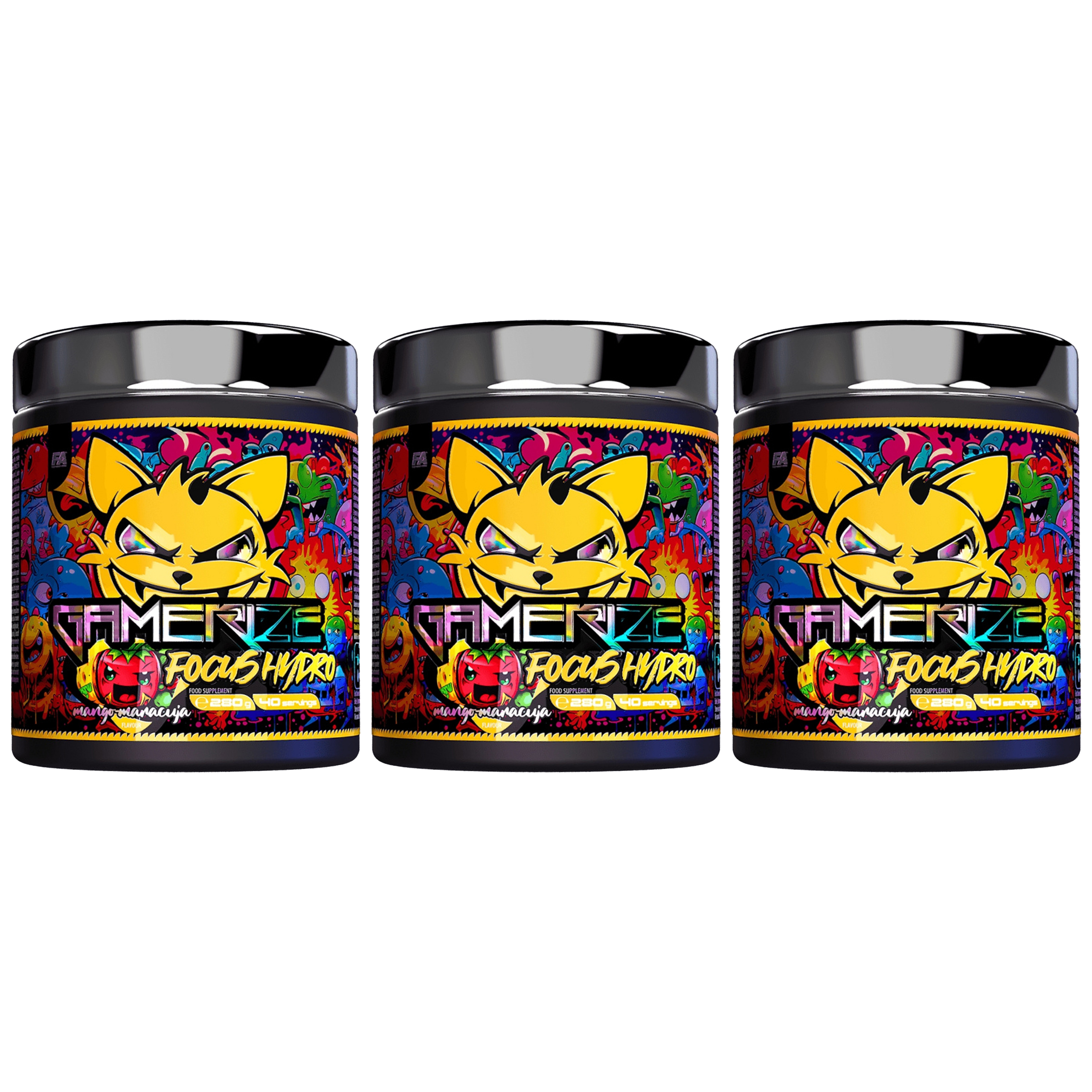 FITNESS AUTHORITY - Gamerize Focus Hydro - 3x 280g
