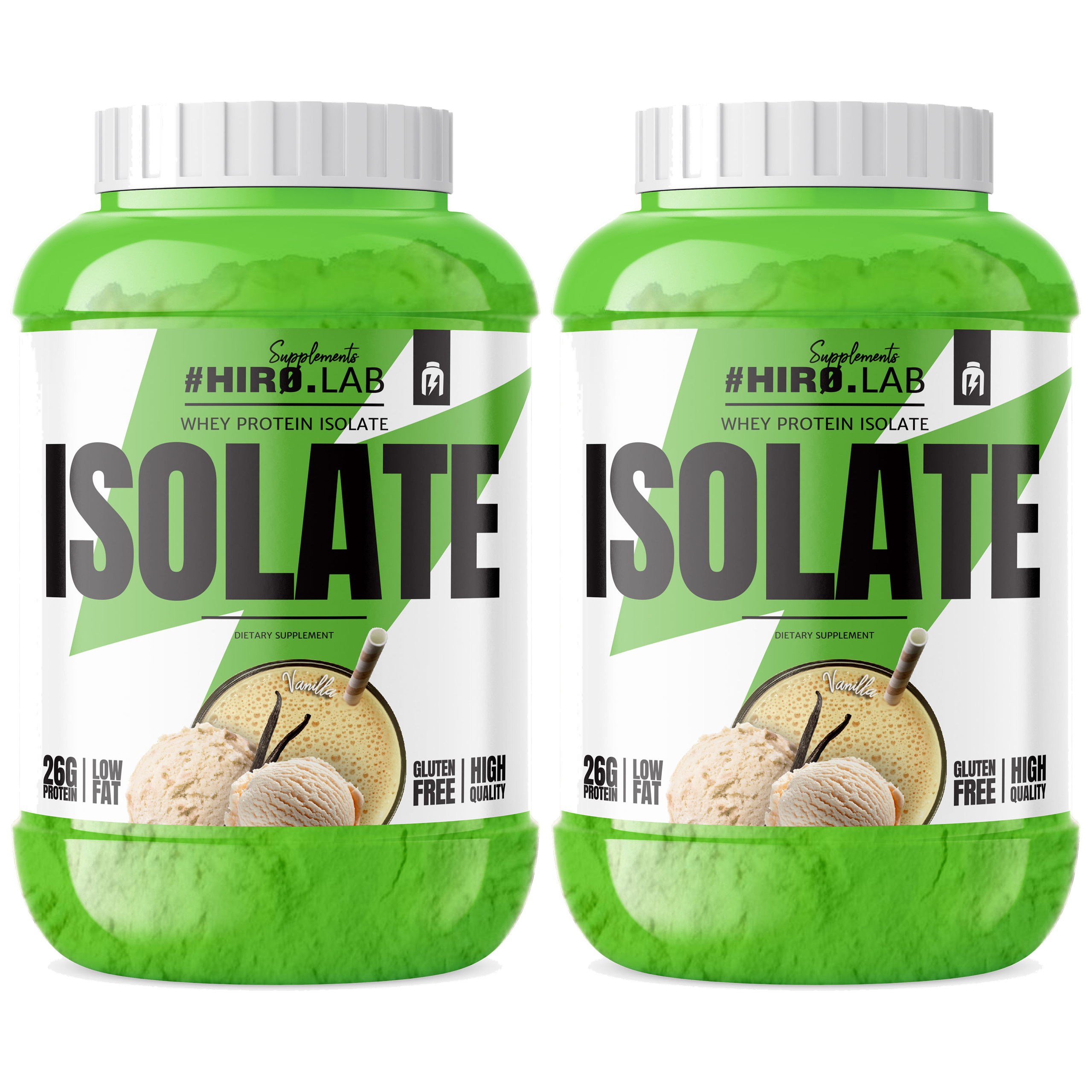 HIRO.LAB Whey Protein Isolate - 2x 1800g