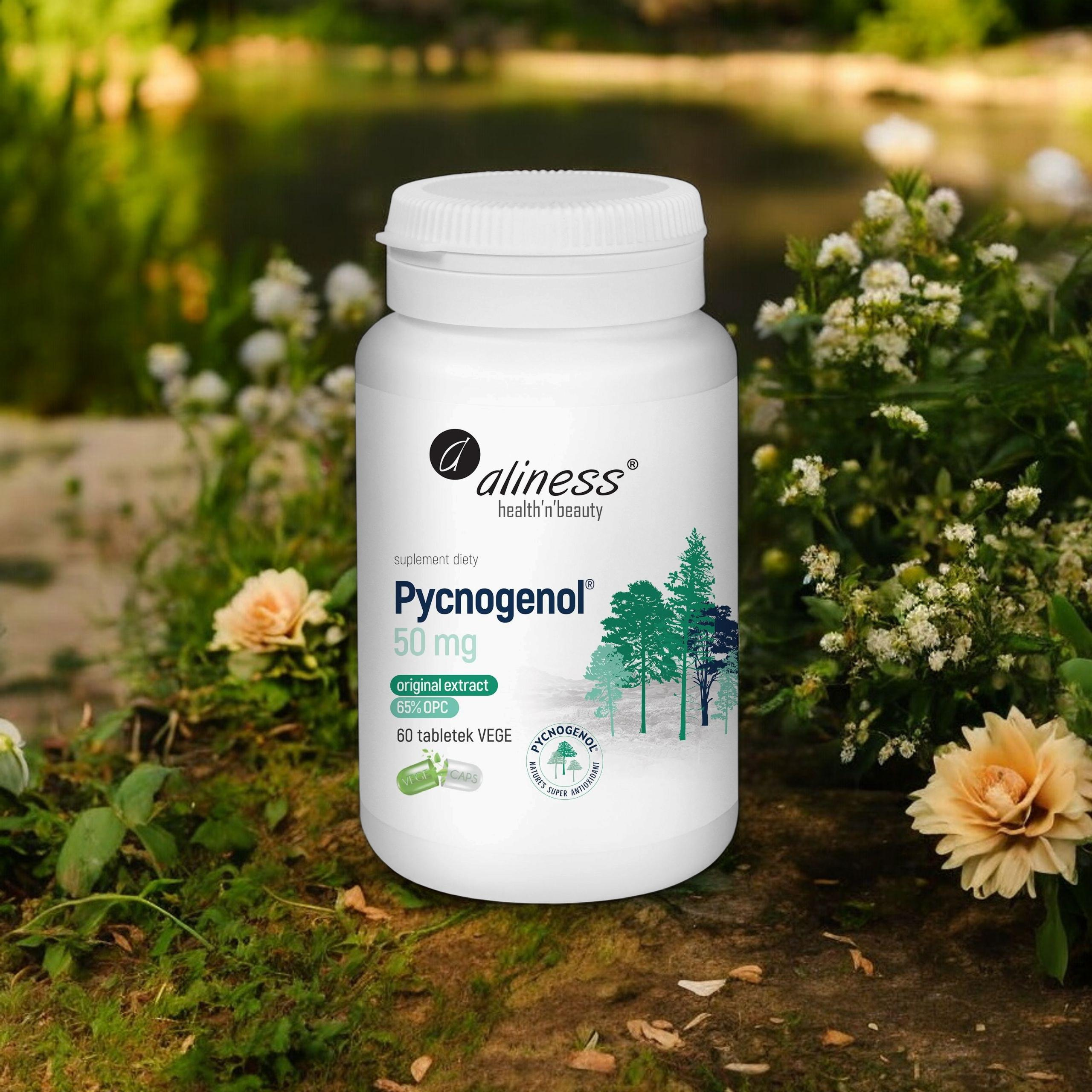 ALINESS - Pycnogenol Extract 65% 50mg - 60vcaps.