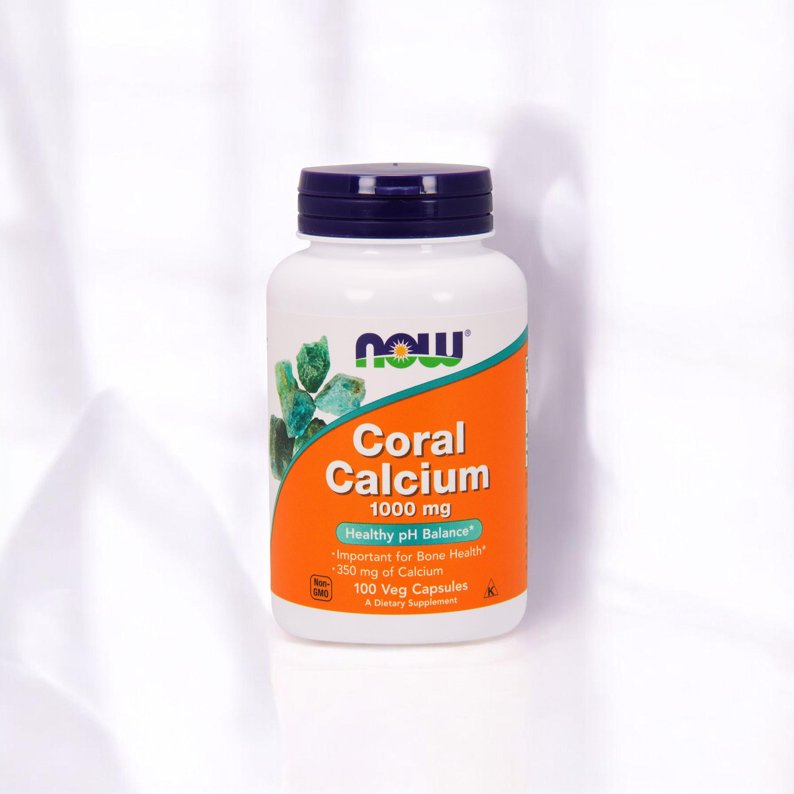 NOW Coral Calcium 1000mg - 2x 100vegcaps