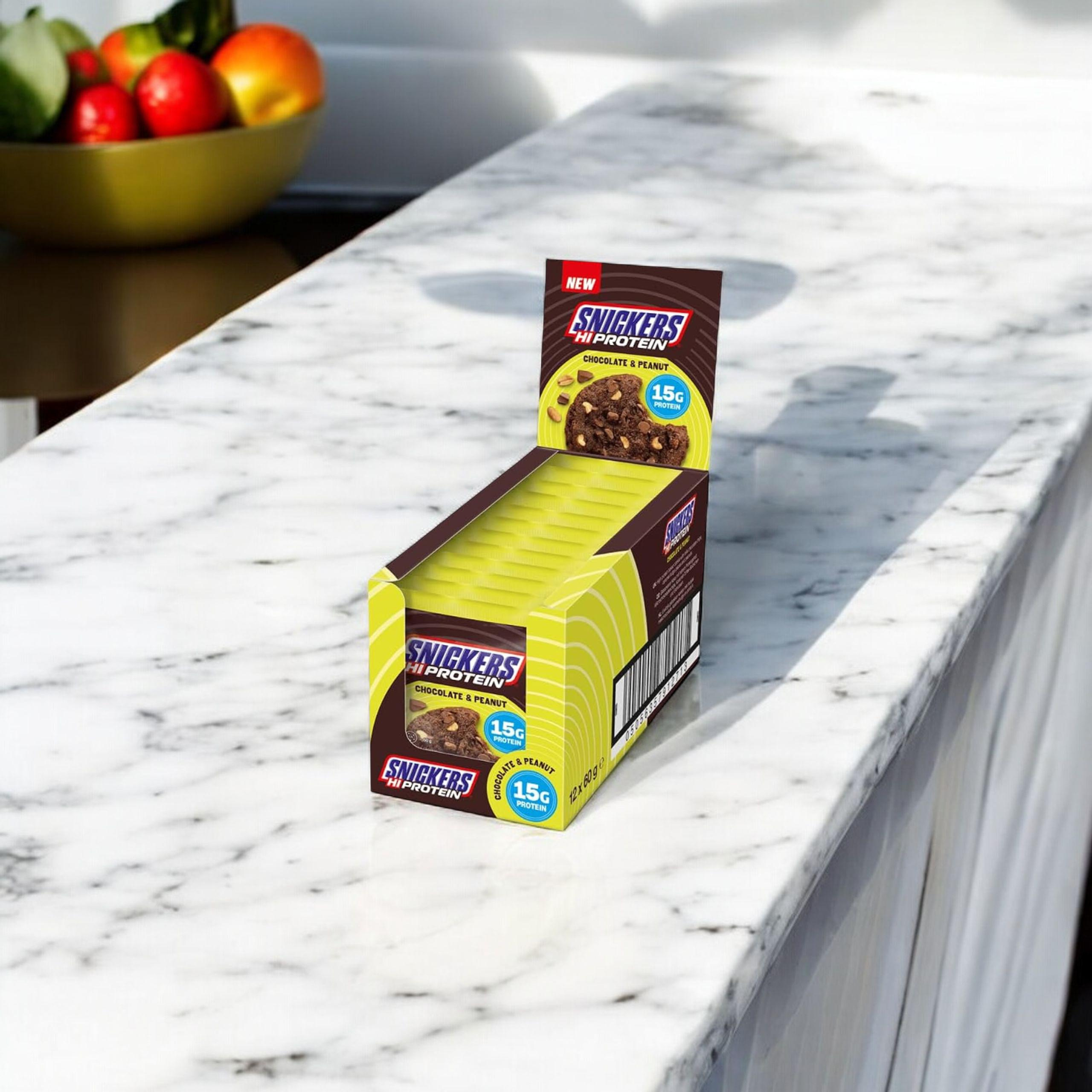 Mars - Snickers High Protein Cookie - 12x 3x 60g - Chocolate & Peanut