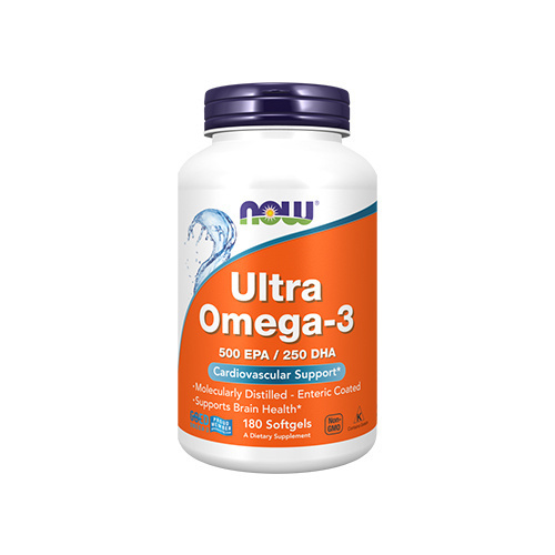 NOW Ultra Omega 3 - 500 EPA / 250 DHA - 3x 180softgels