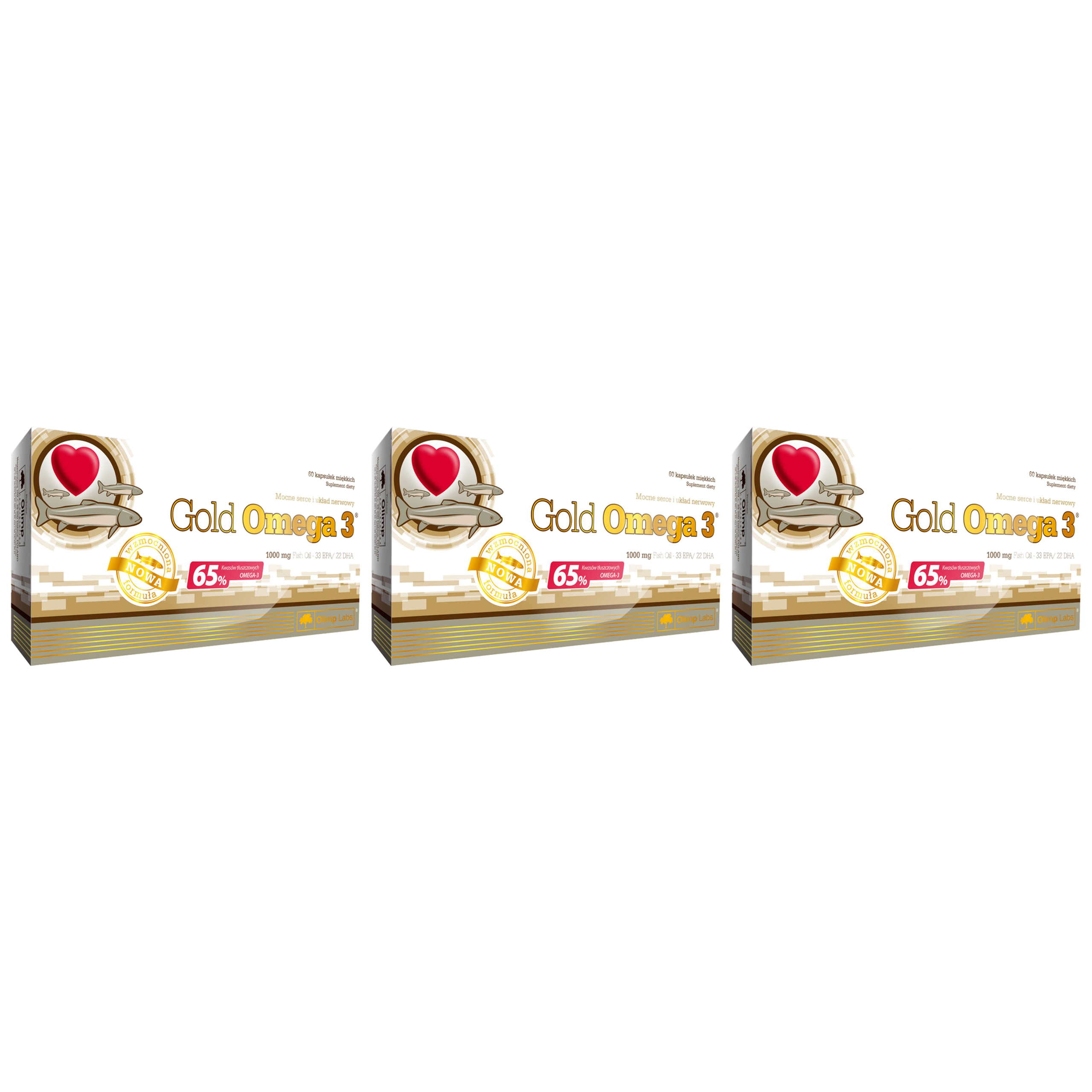 OLIMP Gold Omega 3 (65%) 1000mg - 3x 60caps