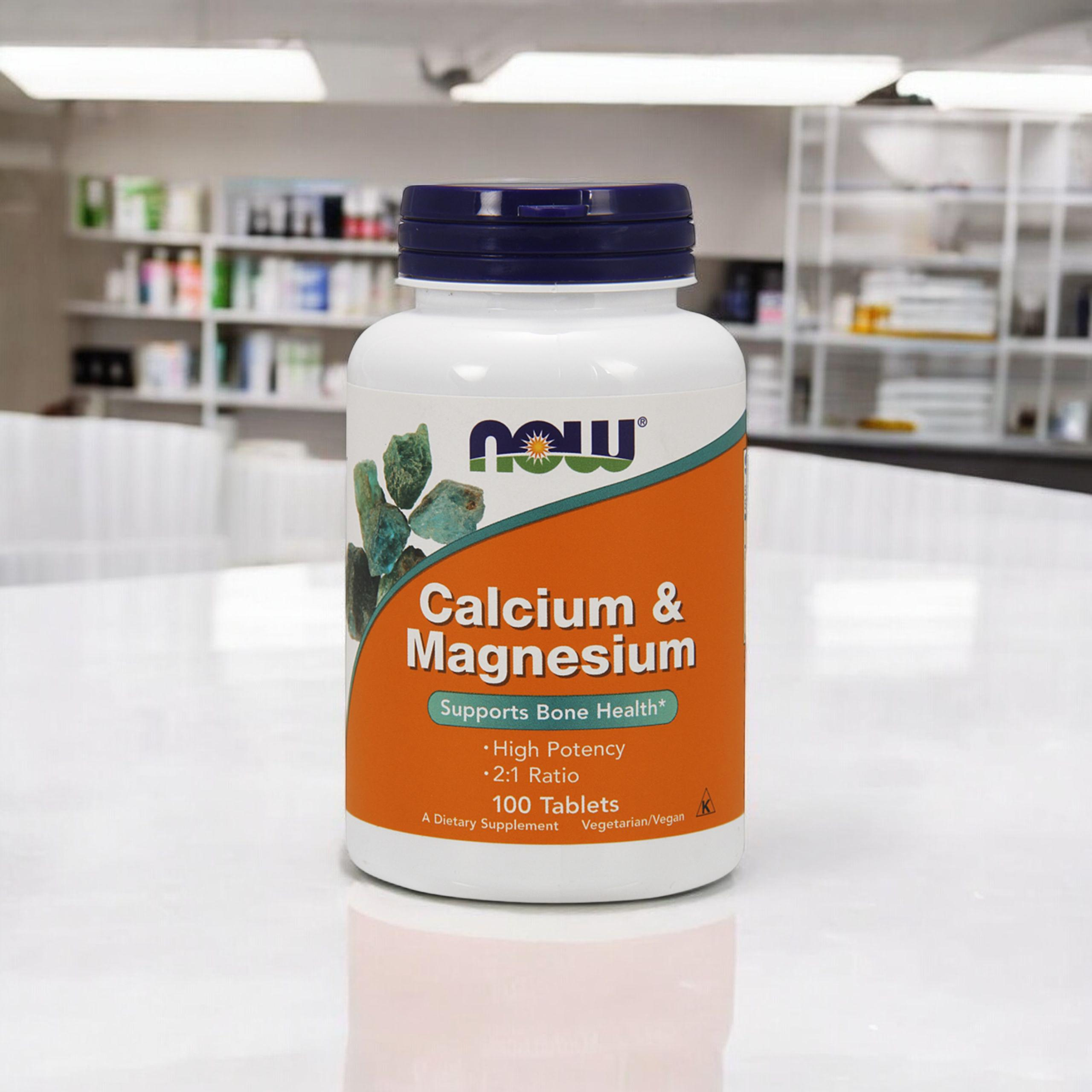 NOW Calcium and Magnesium - 2x 100tabs