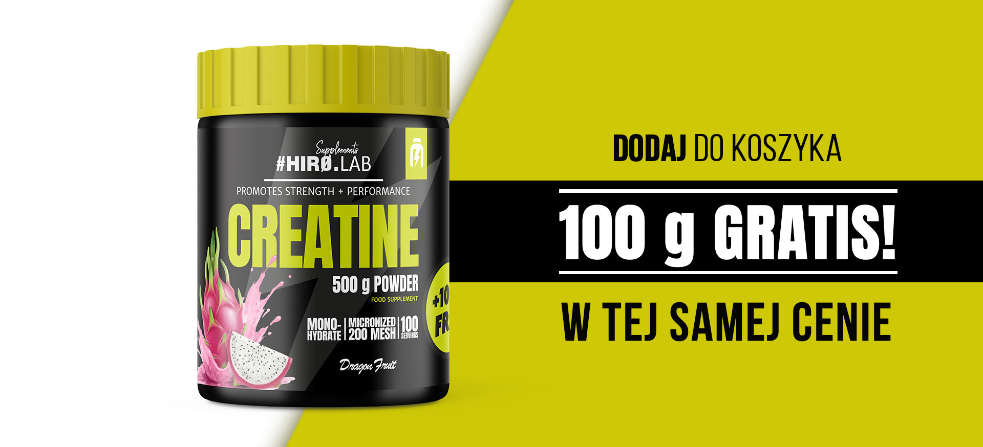 HIRO.LAB Creatine - 3x 500g + 100g FREE