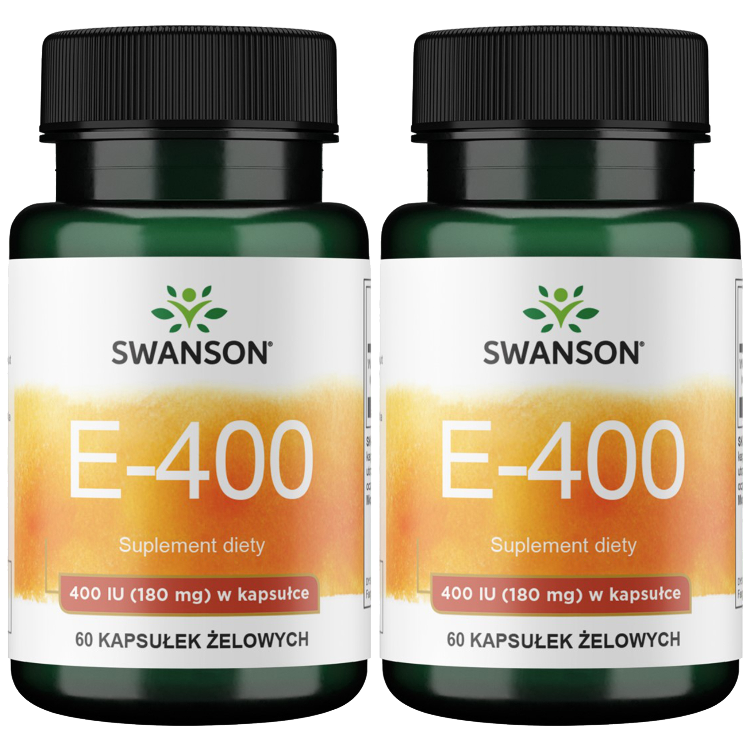 SWANSON Vitamin E 400IU - 2x 60softgels