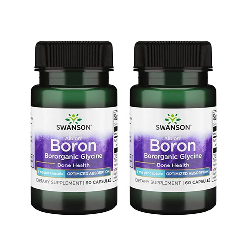 SWANSON Albion Boron Bororganic Glycine 6mg - 2x 60caps.