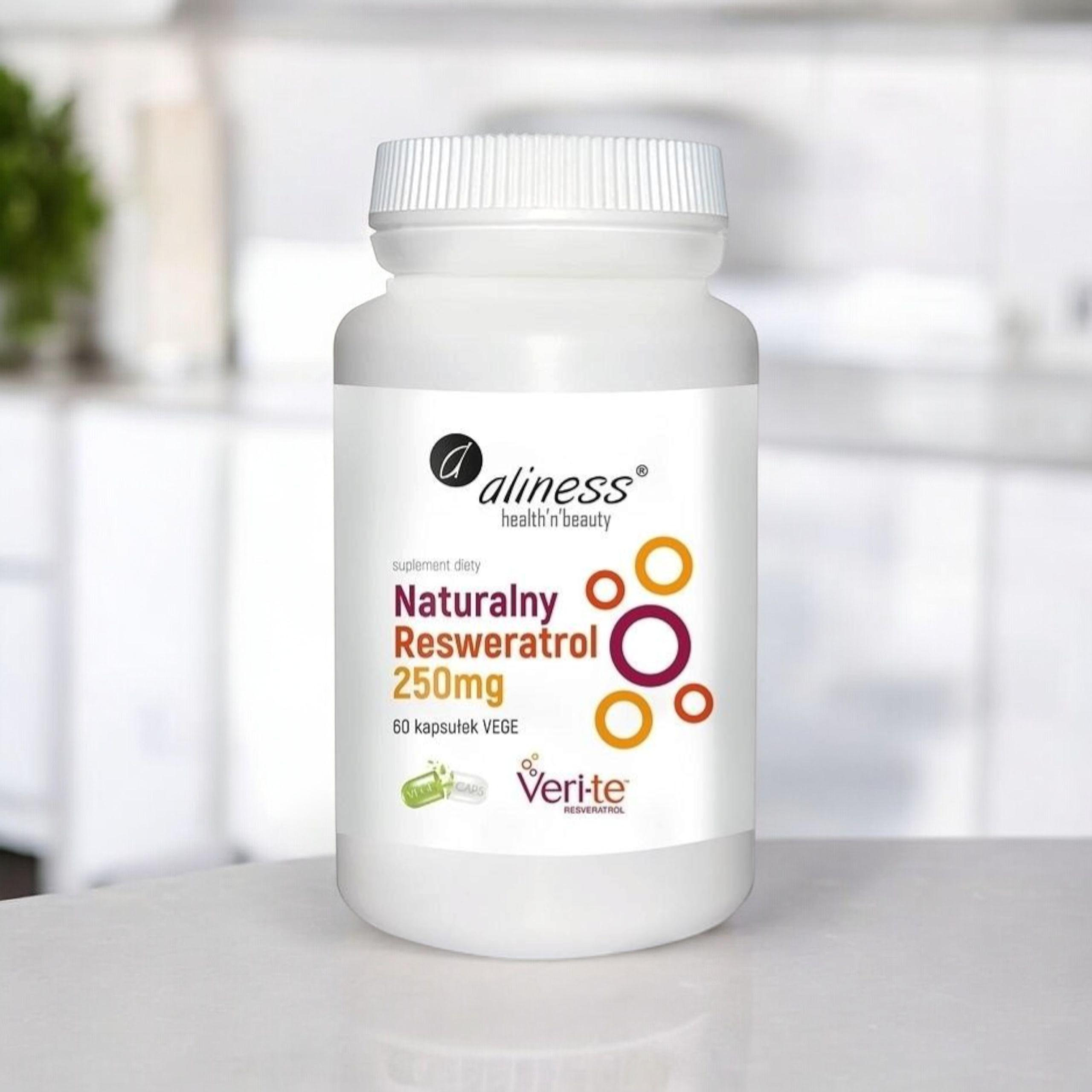 ALINESS - Naturalny Resweratrol 250mg - 60vcaps.