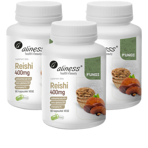 ALINESS - Reishi 400mg - 3x 90vcaps.