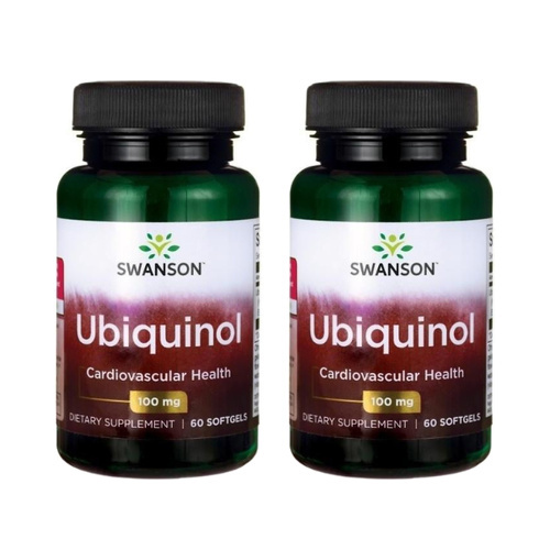 SWANSON - Ubiquinol 100mg - 2x 60softgels