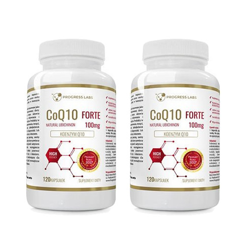 PROGRESS LABS CoQ10 Forte 100mg - 2x 120caps
