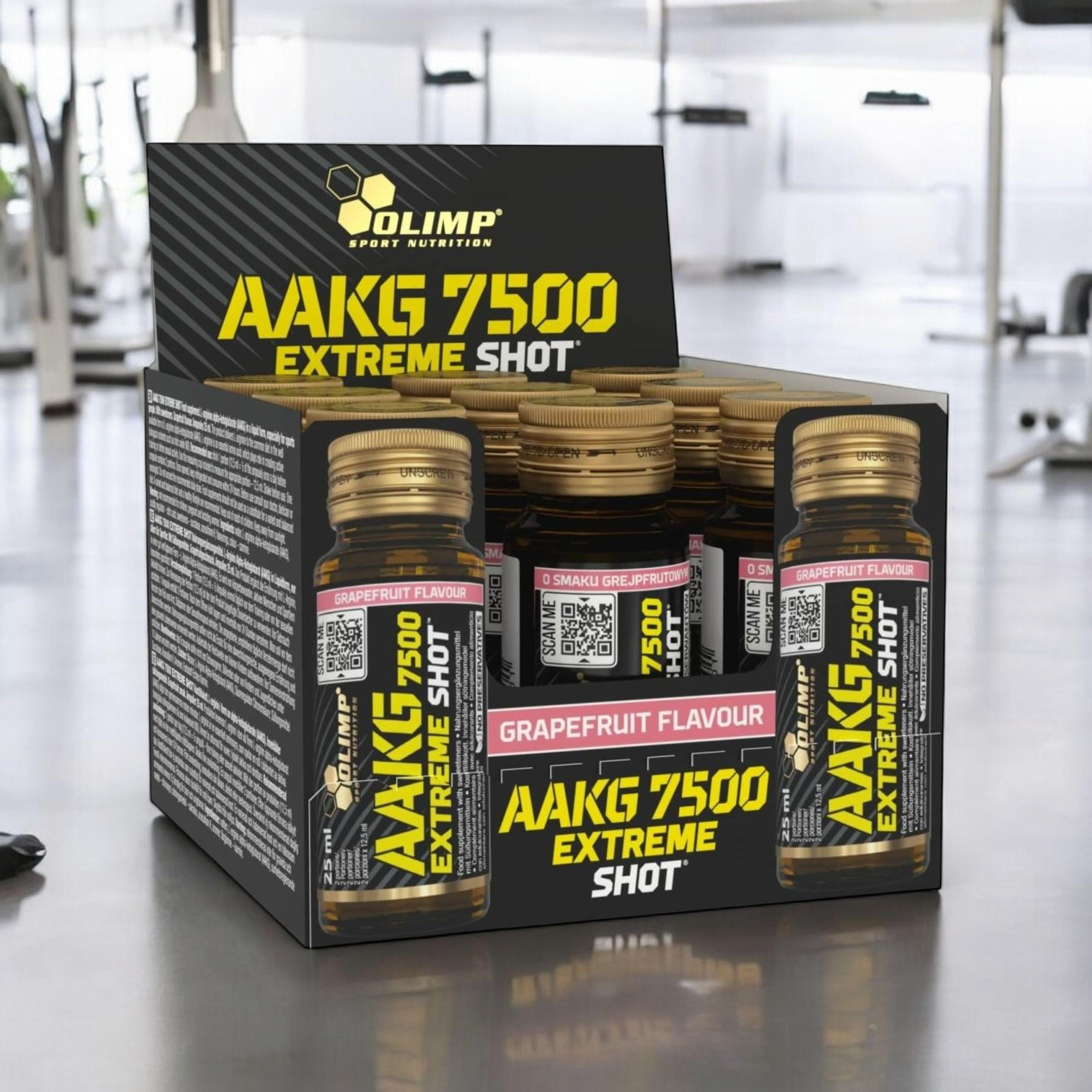 OLIMP - AAKG 7500 Extreme Shot - 9x 3x 25ml - Grapefruit