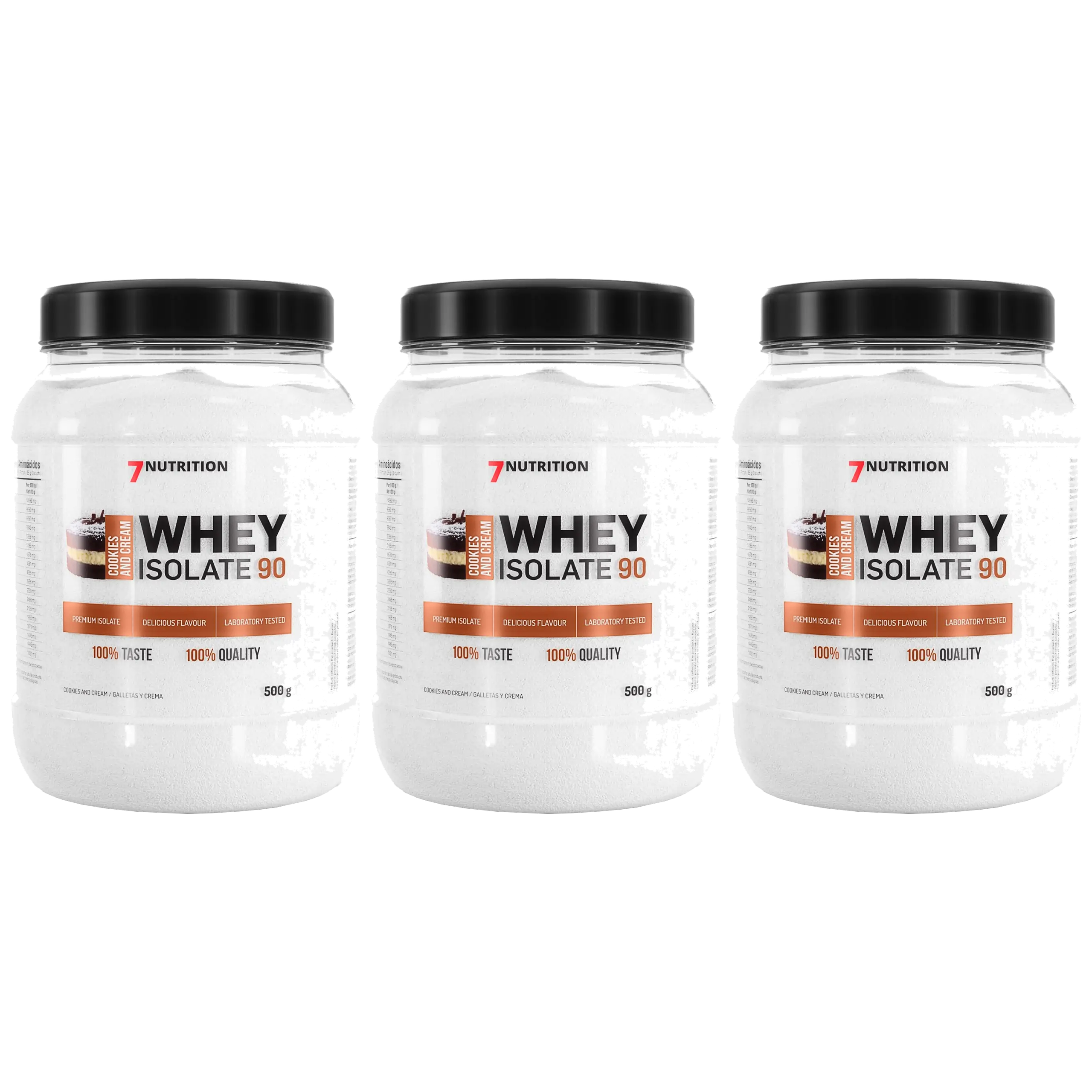 7 NUTRITION Whey Isolate 90 - 3x 500g