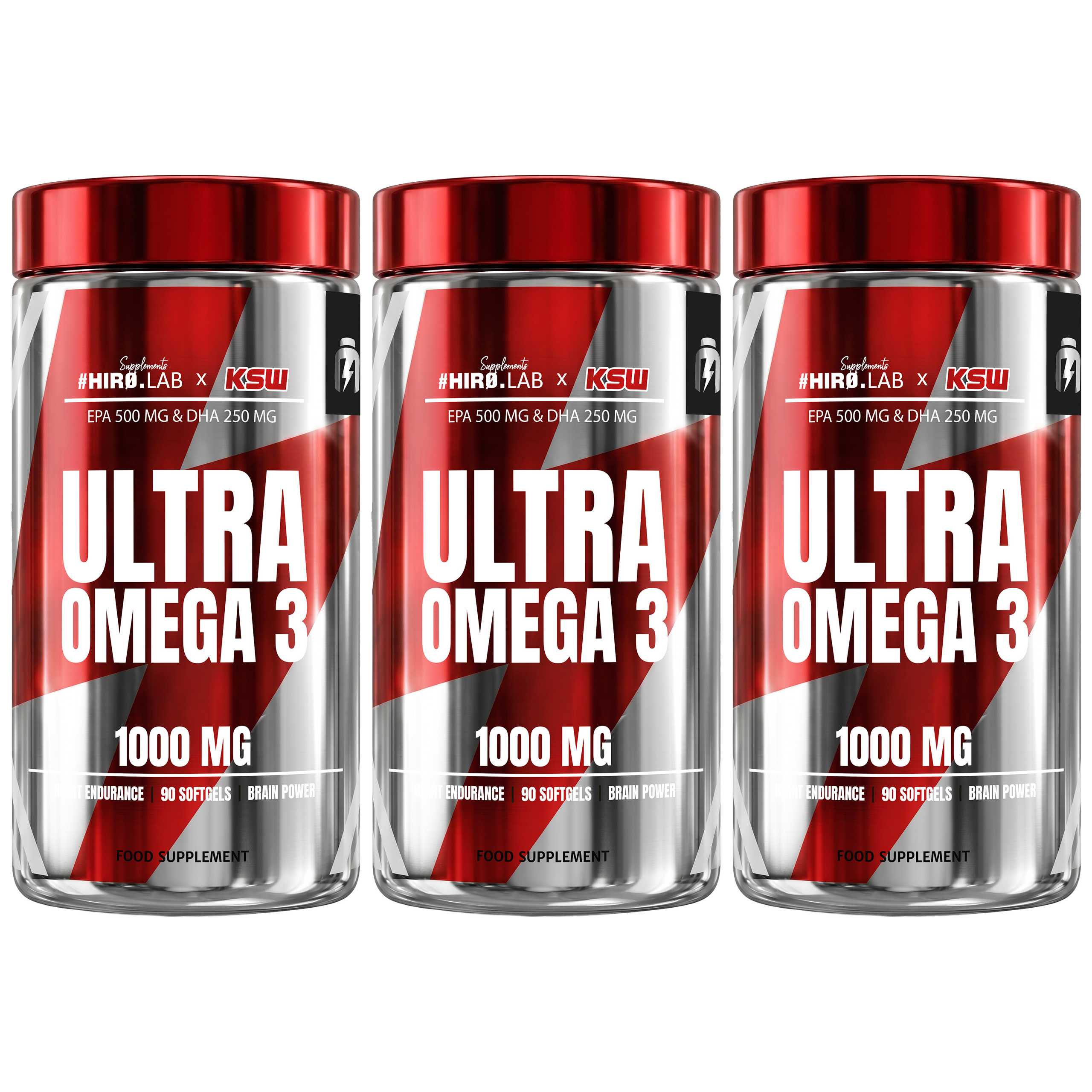 HIRO.LAB x KSW - Ultra Omega - 3x 90 softgels.