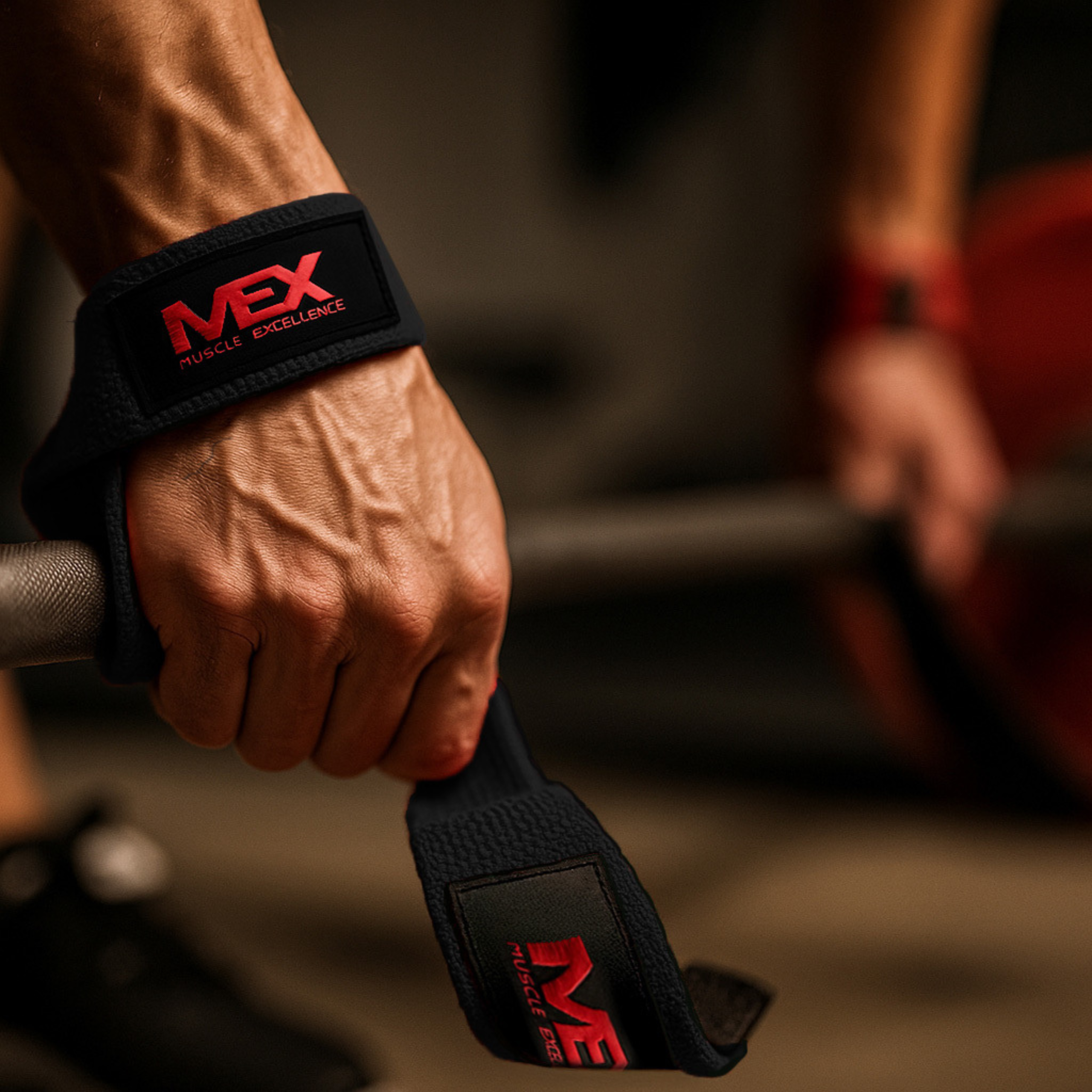 MEX NUTRITION - Lift Straps - Black - 56cm - WYPRZEDAŻ