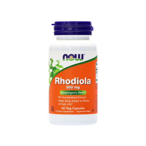 NOW Rhodiola Rosea 500 mg Extract - 3x 60 vcaps