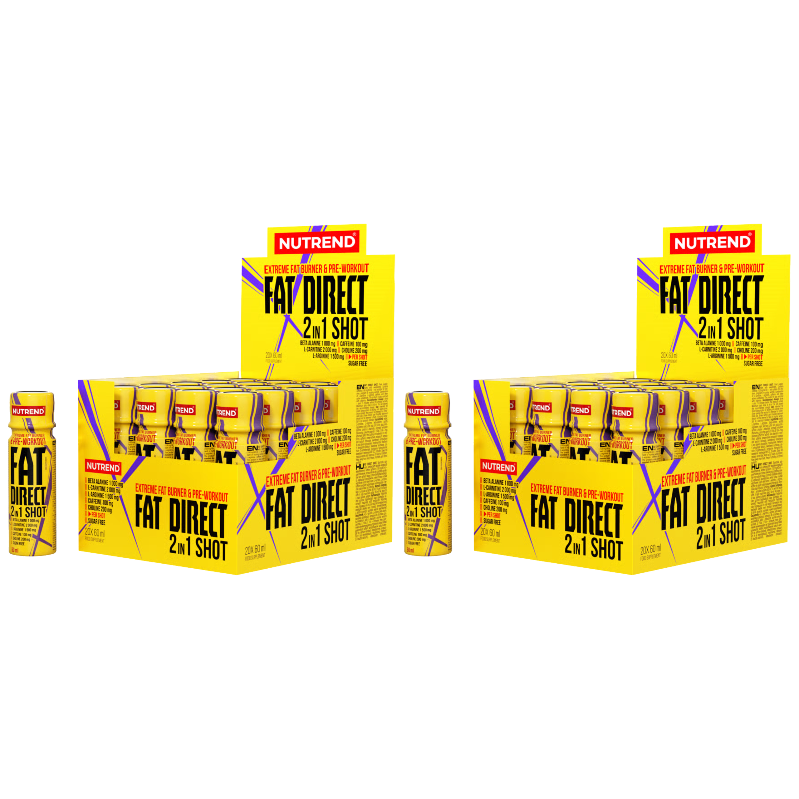 NUTREND - Fat Direct 2in1 Shot - 2x 60ml x20