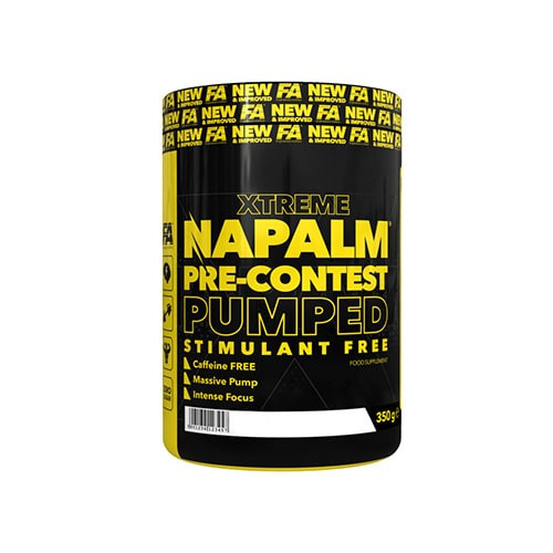 FITNESS AUTHORITY Napalm Pre-Contest Pumped Stimulant Free - 3x 350g