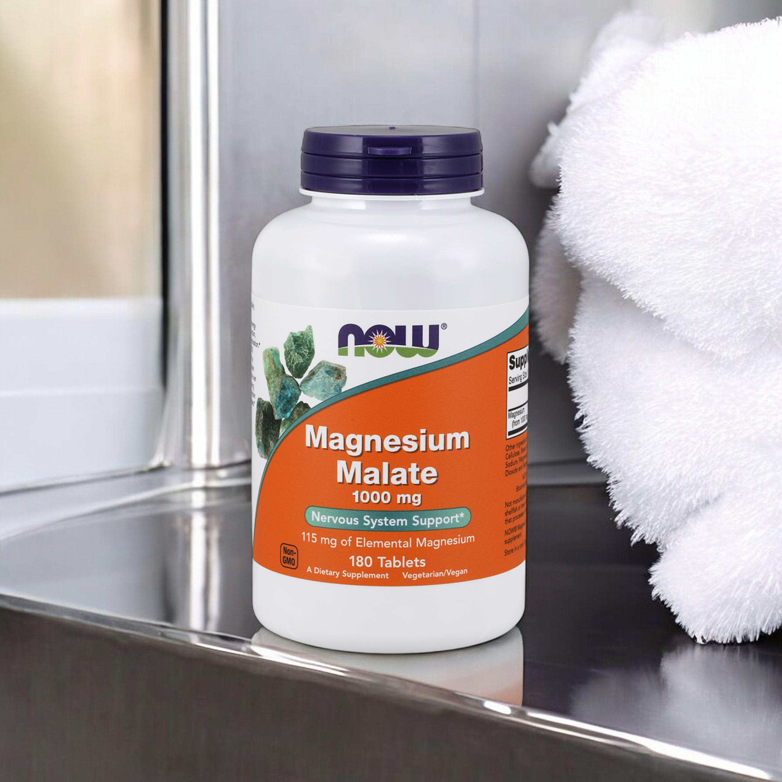 NOW Magnesium Malate 1000mg - 2x 180tabs
