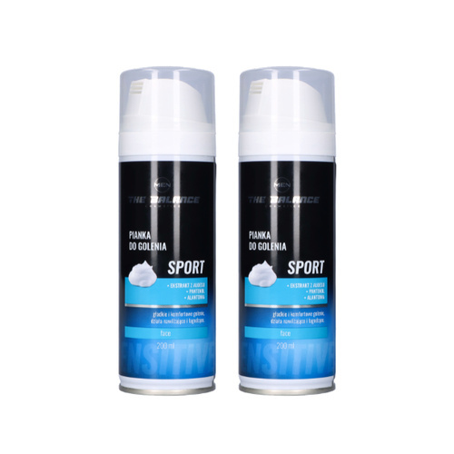THE BALANCE COSMETICS - Pianka do golenia SPORT - 2x 200ml 