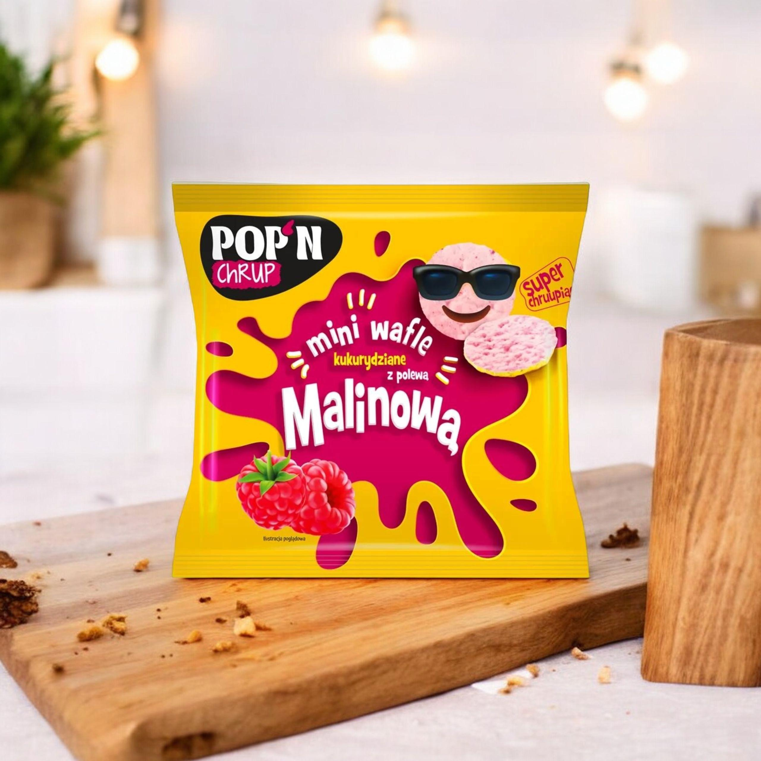 SANTE - Mini Wafle Kukurydziane - 35g - Raspberry