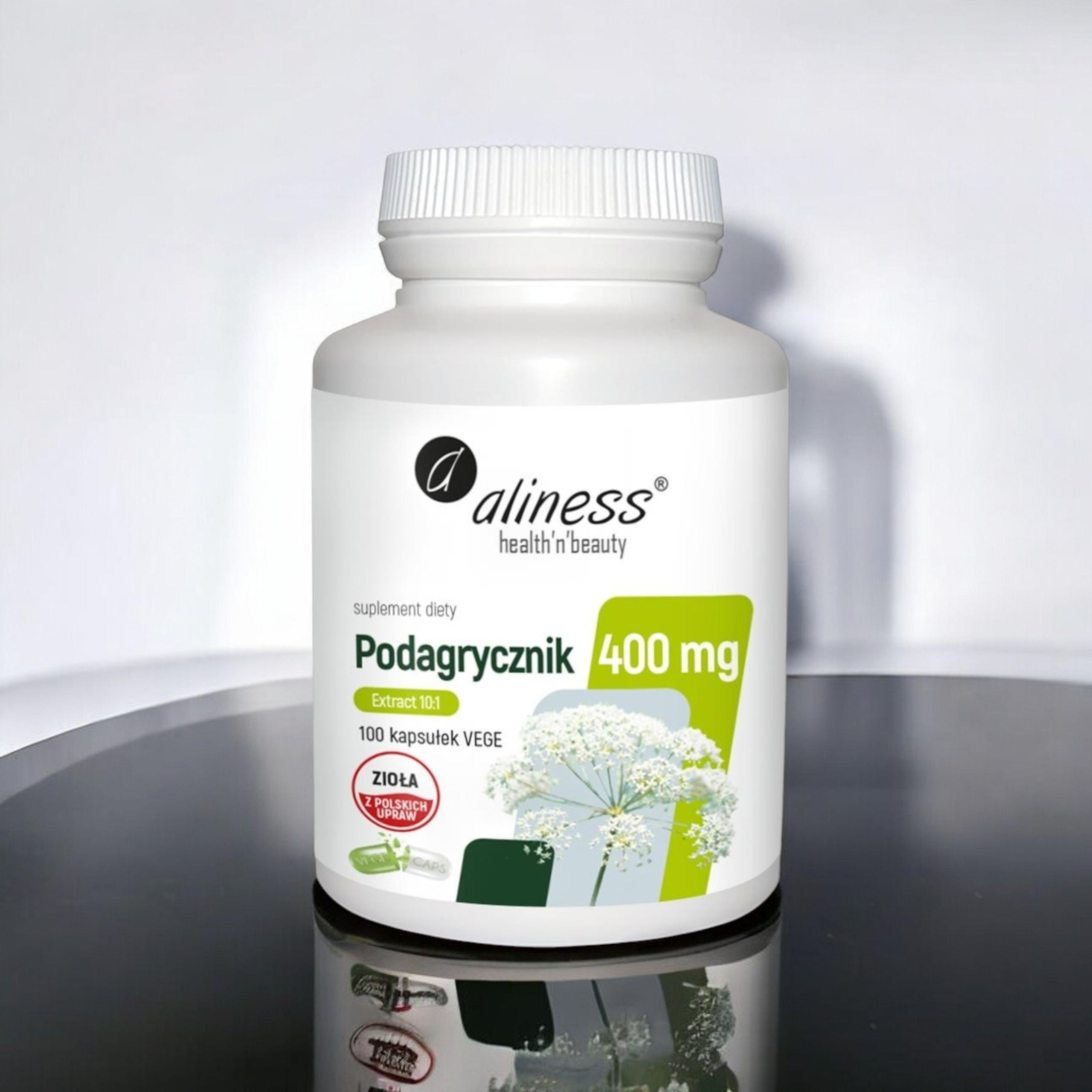 ALINESS - Podagrycznik Ekstrakt 10:1 400mg - 3x 100vcaps.