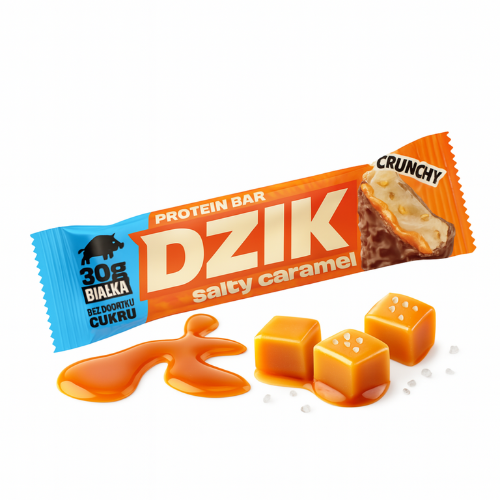 DZIK - Protein Bar Crunchy - 2x 70g - Salted Caramel