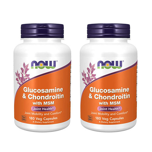 NOW Glucosamine & Chondroitin with MSM - 2x 180vcaps
