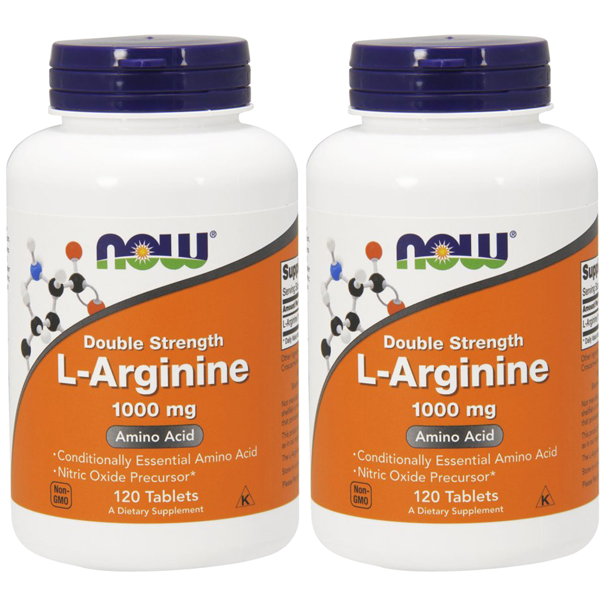 NOW L-Arginine 1000mg - 2x 120tabs