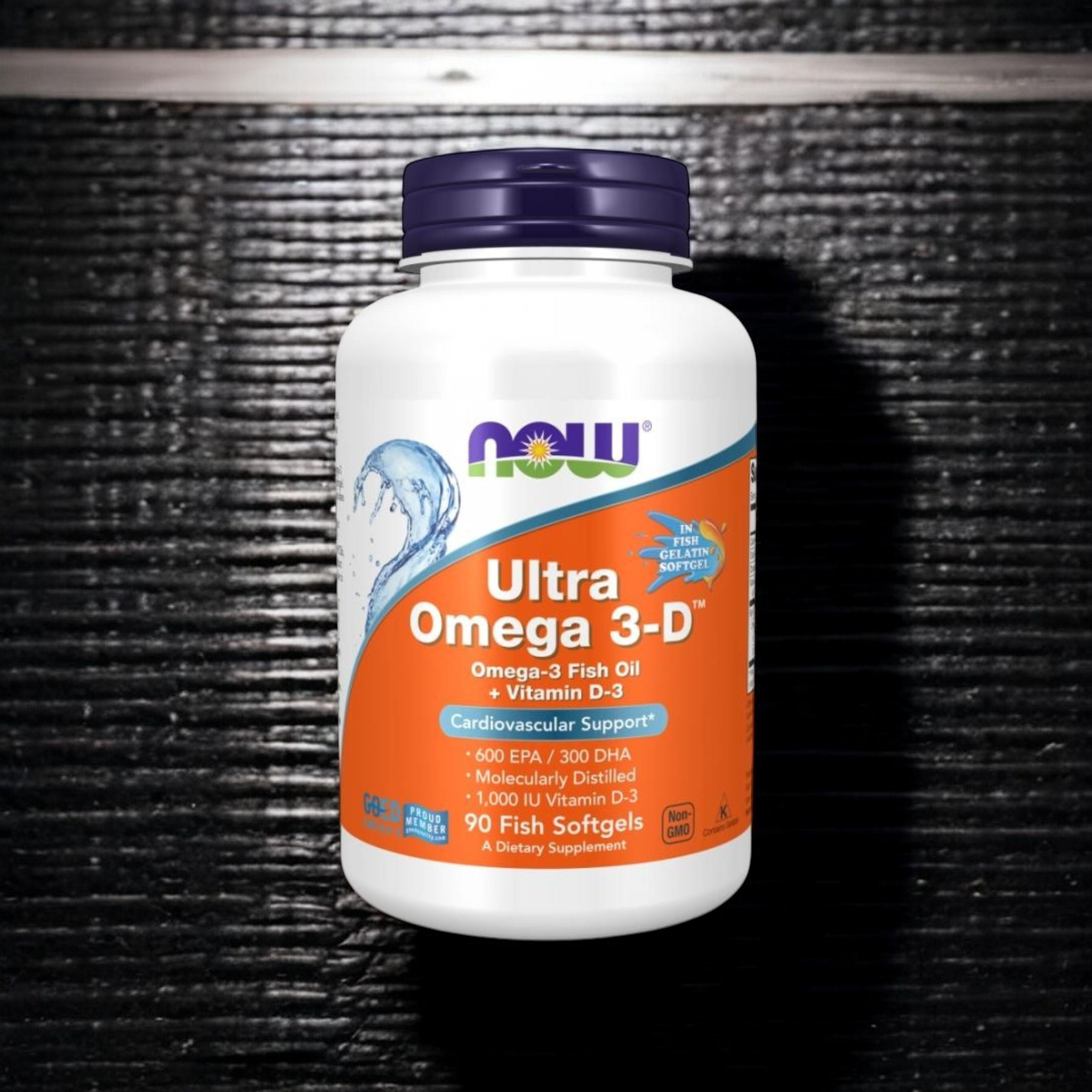 NOW - Ultra Omega 3-D Fish Oil - 3x 90softgels