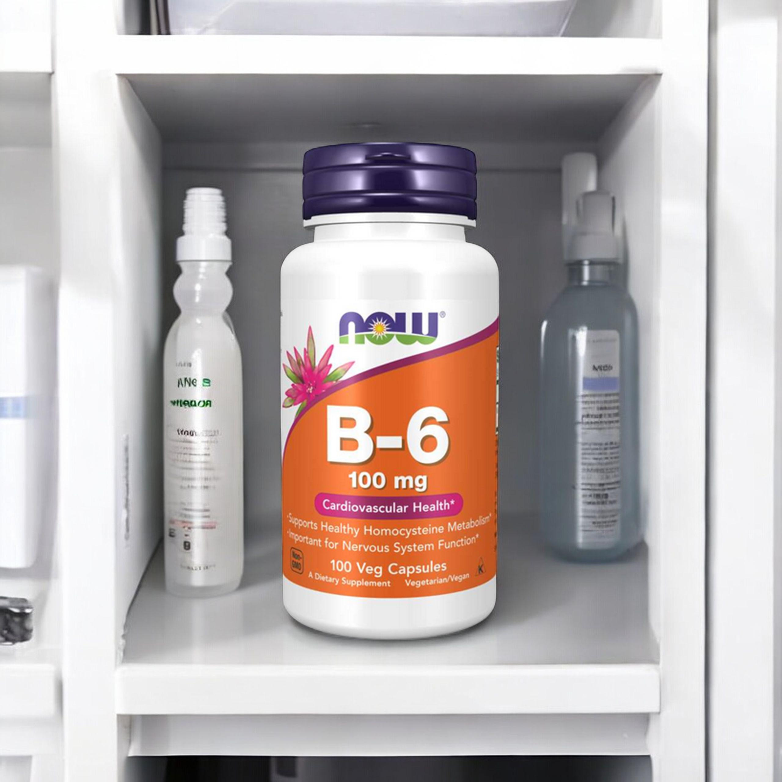 NOW Vitamin B-6 - 3x 100vcaps