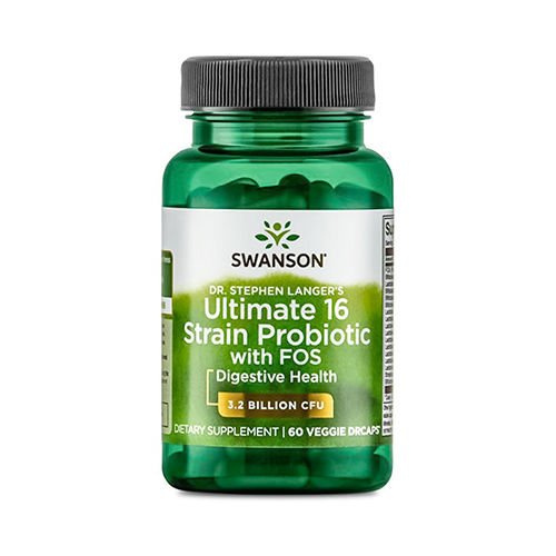 SWANSON Ultimate 16 Strain Probiotic with Fos - 3x 60vcaps