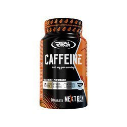 REAL PHARM Caffeine 400mg - 90tabs. - Kofeina