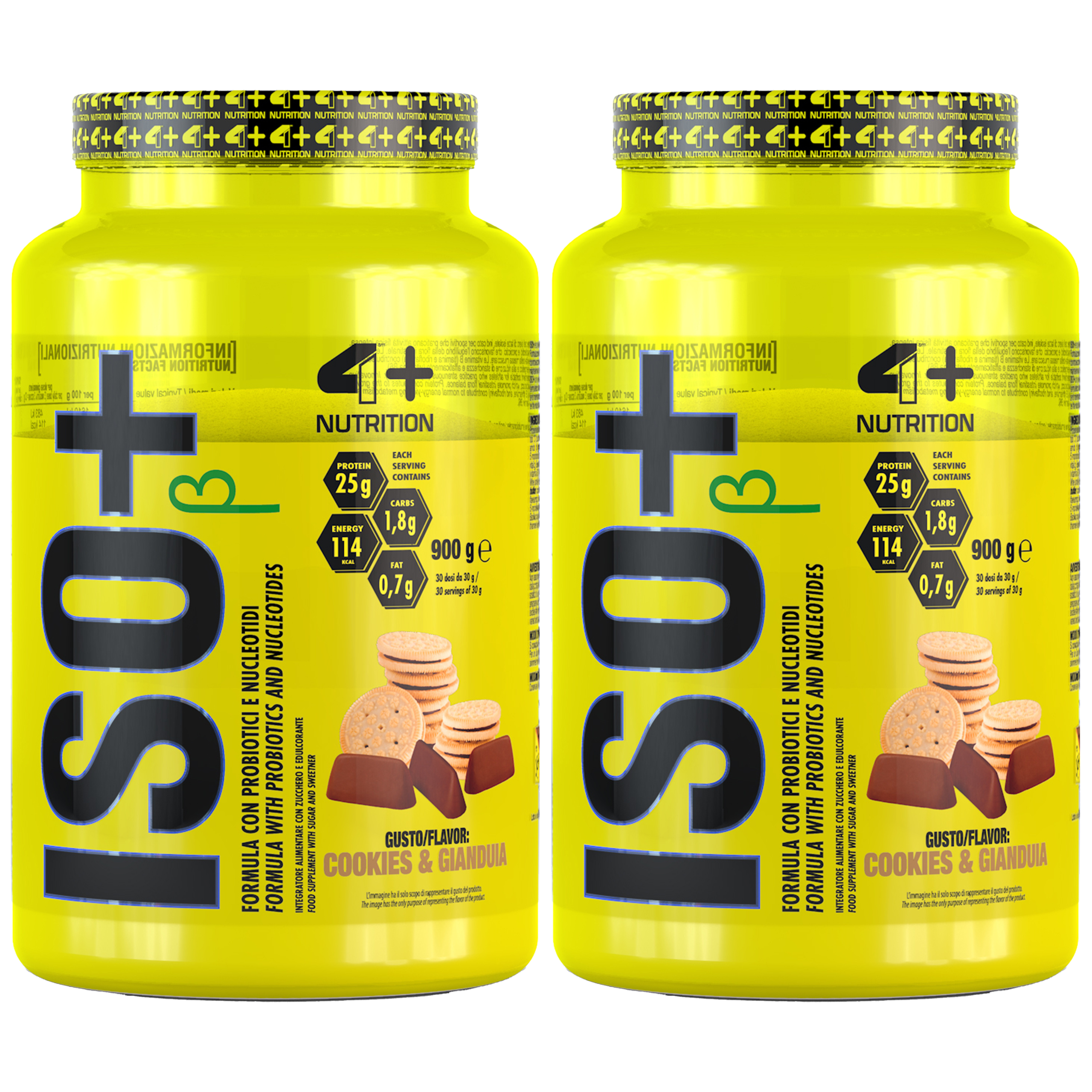 4+ NUTRITION Iso+ Probiotics - 2x 900g
