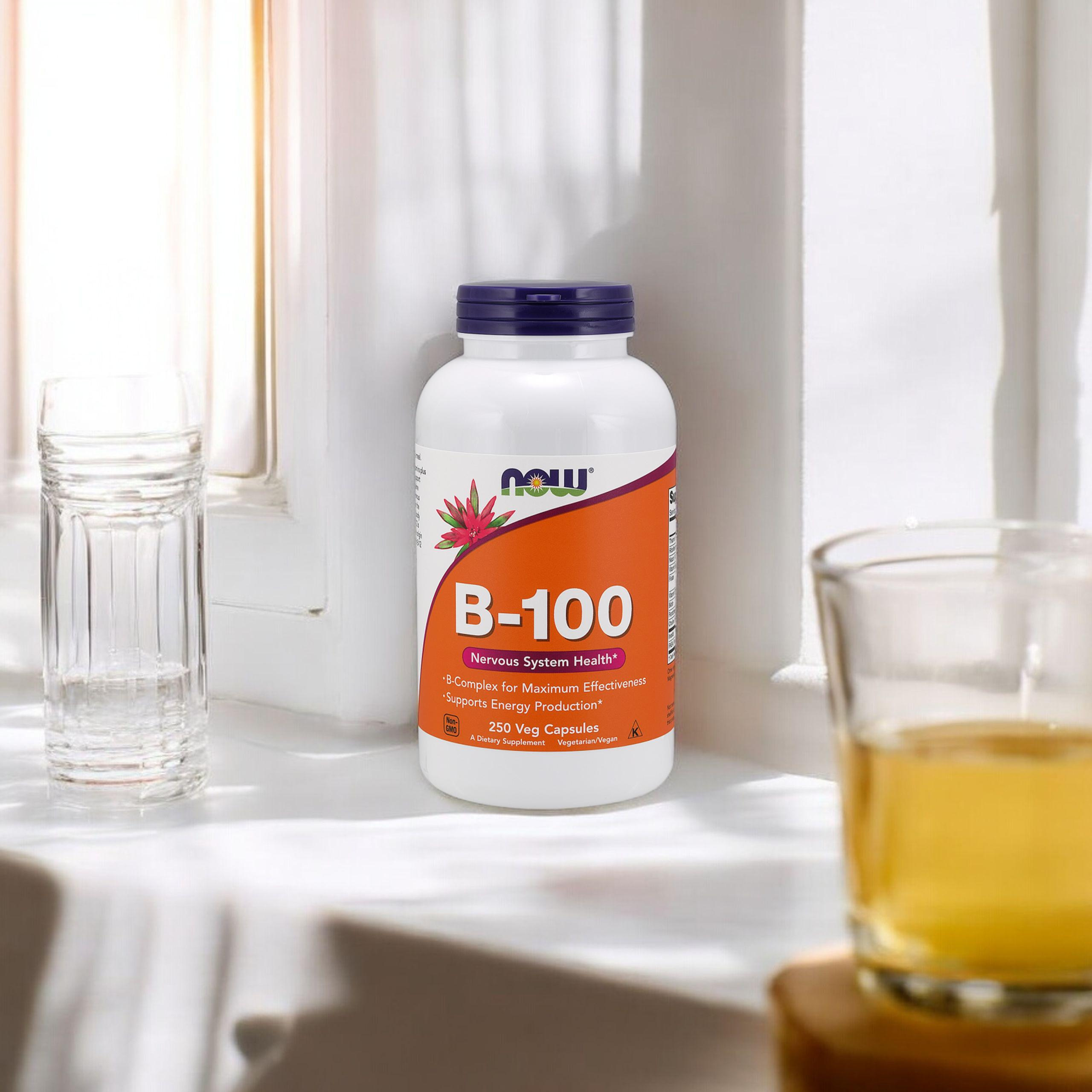 NOW Vitamin B-100 - 3x 250vcaps - Witamina B