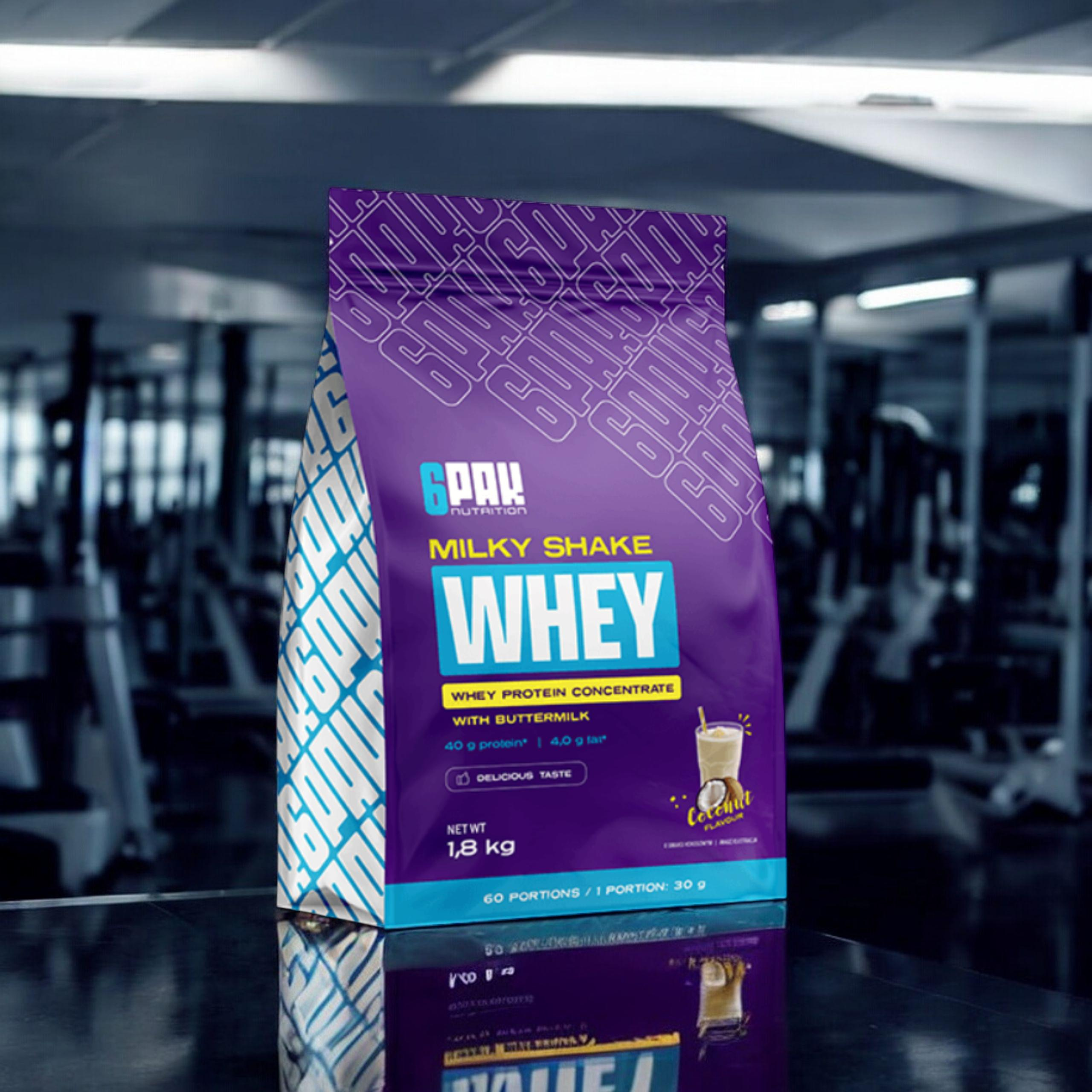 6PAK Milky Shake Whey - 3x 1800g