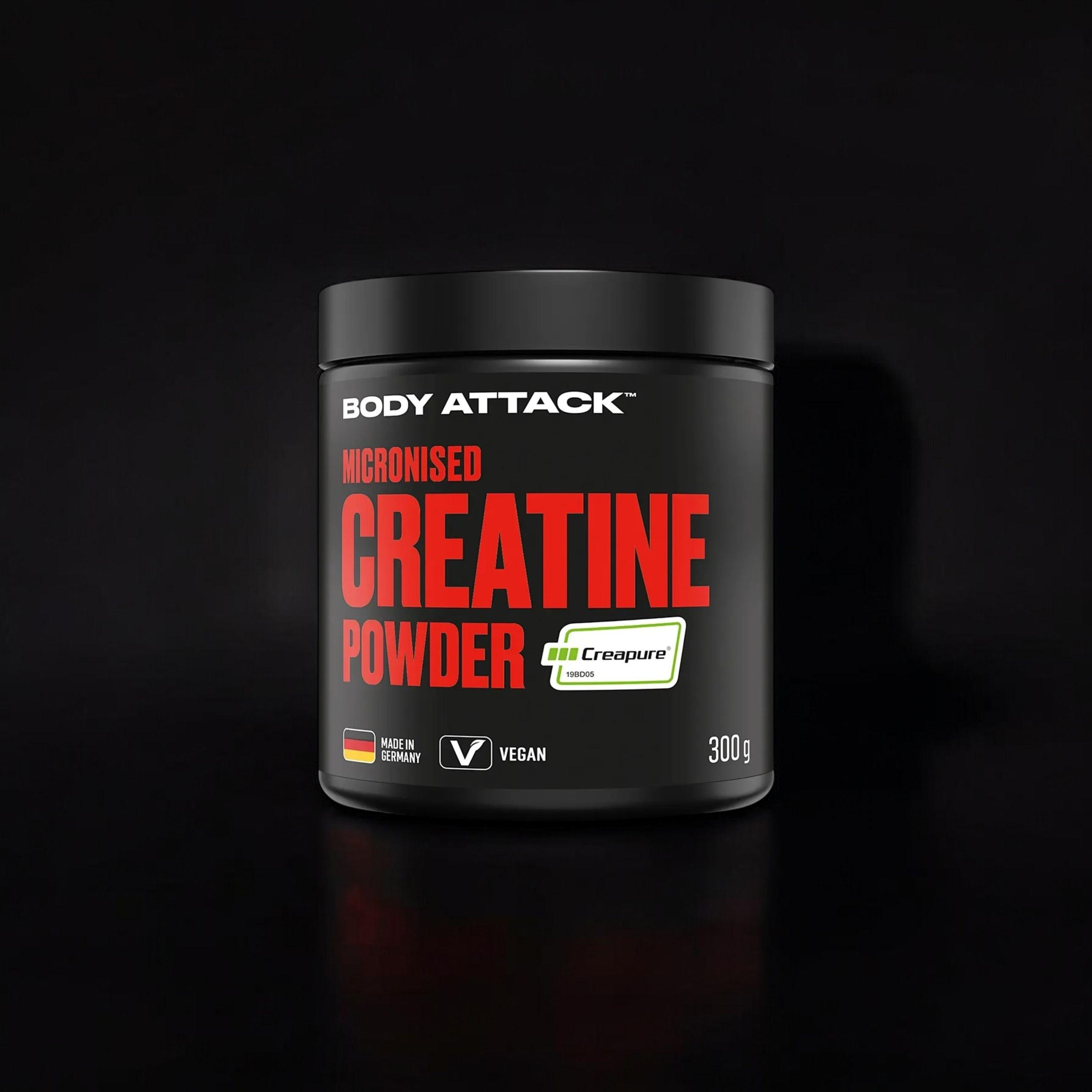 BODY ATTACK - Micronised Creatine Creapure - 300g - Natural