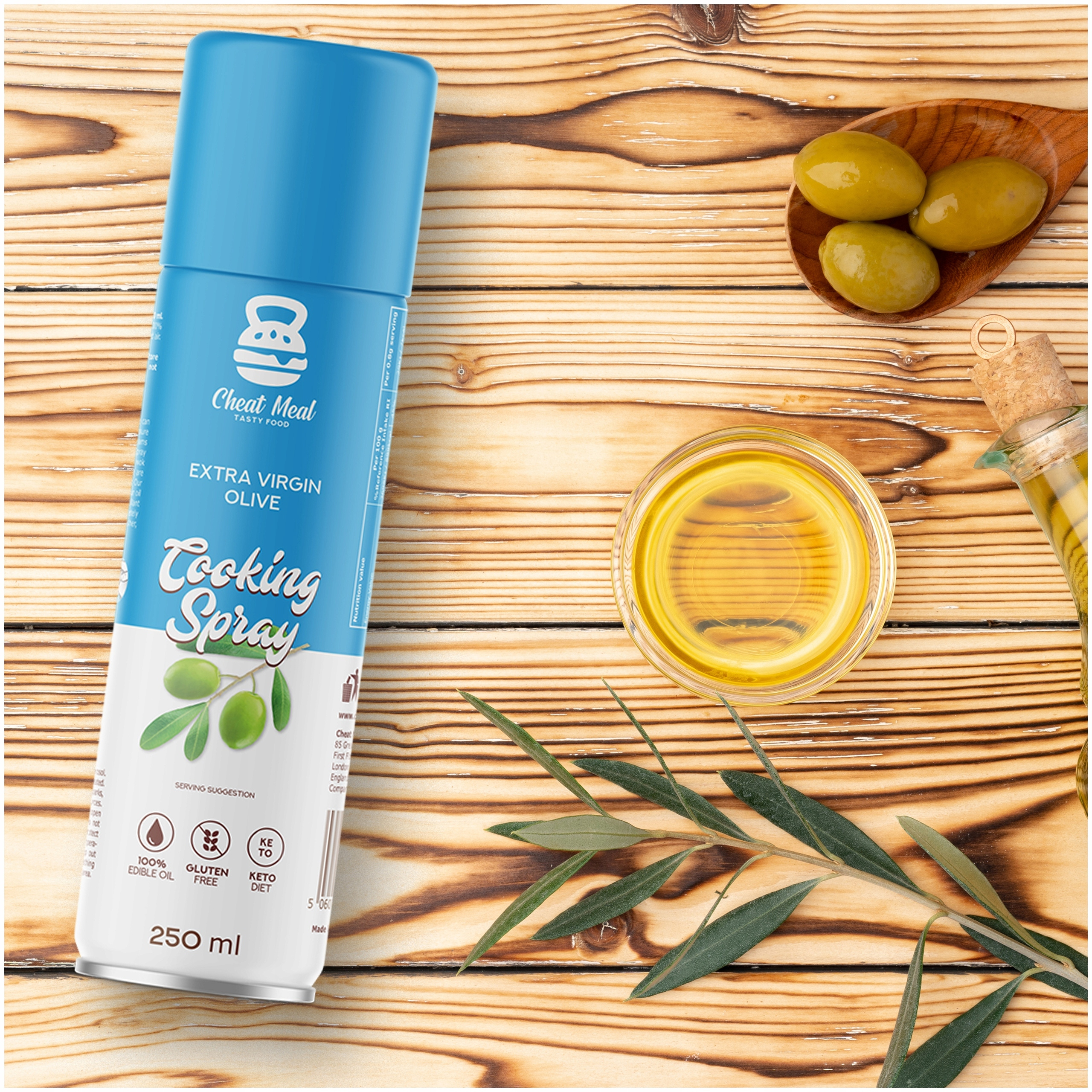 Makaron Konjac Tagliatelle 400g + OLIWA Z OLIWEK W SPRAYU Cheat ZESTAW