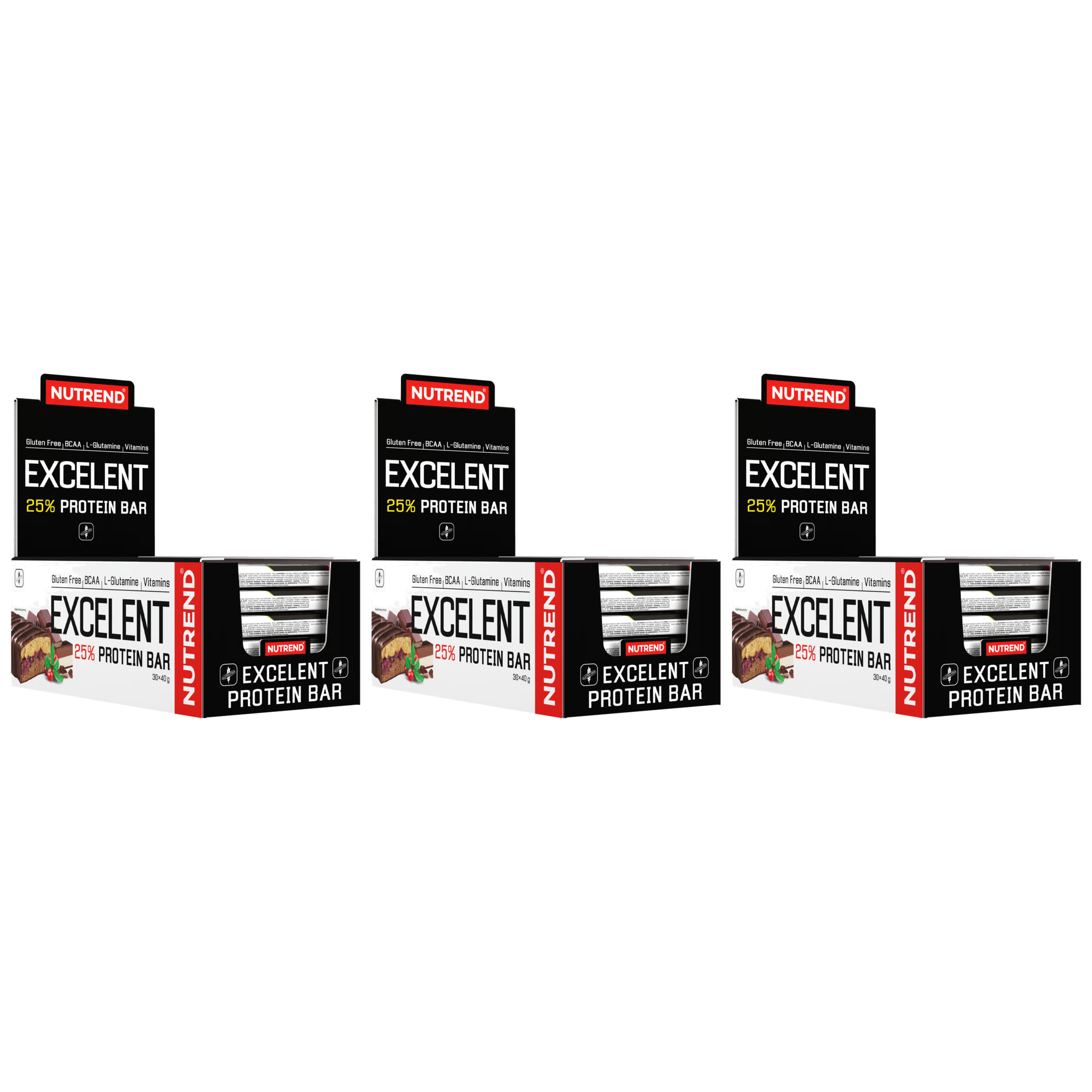 NUTREND - Excelent Protein Bar - 30x 3x 40g