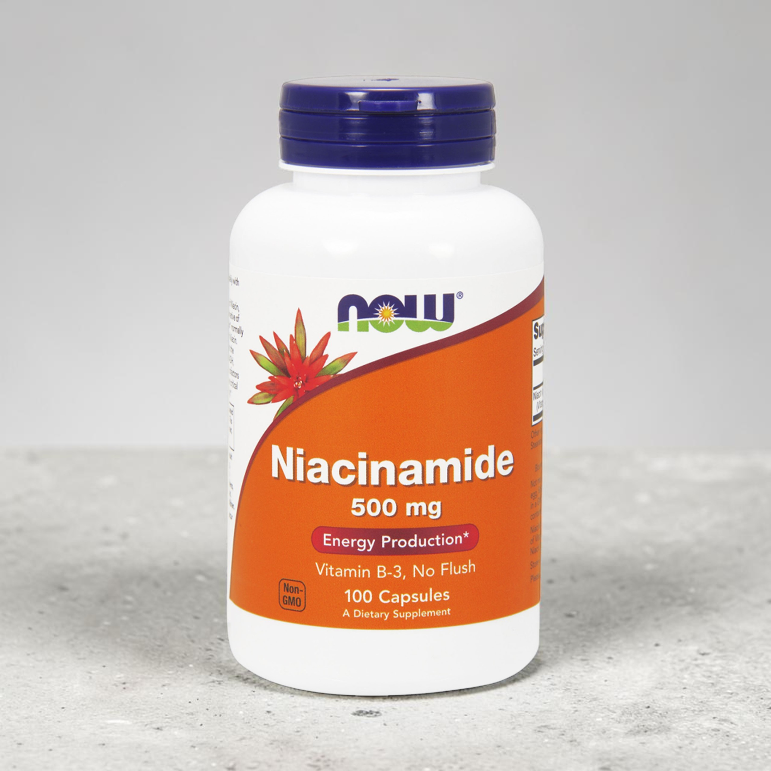 NOW Niacinamide 500mg (Witamina B3 - Niacyna) - 100caps - 3x NIE ODKRYWAĆ