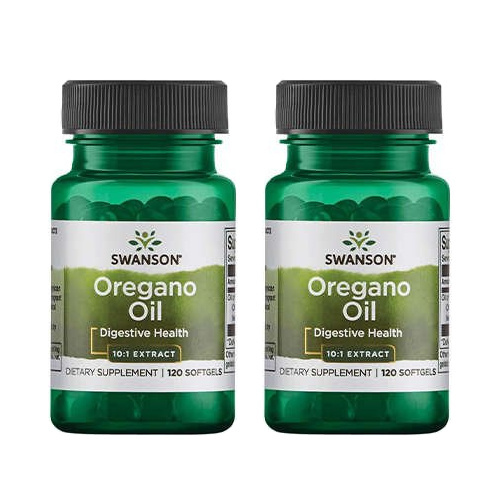 SWANSON Oregano Oil 10:1 - 120softgels - 2x Olej z Oregano