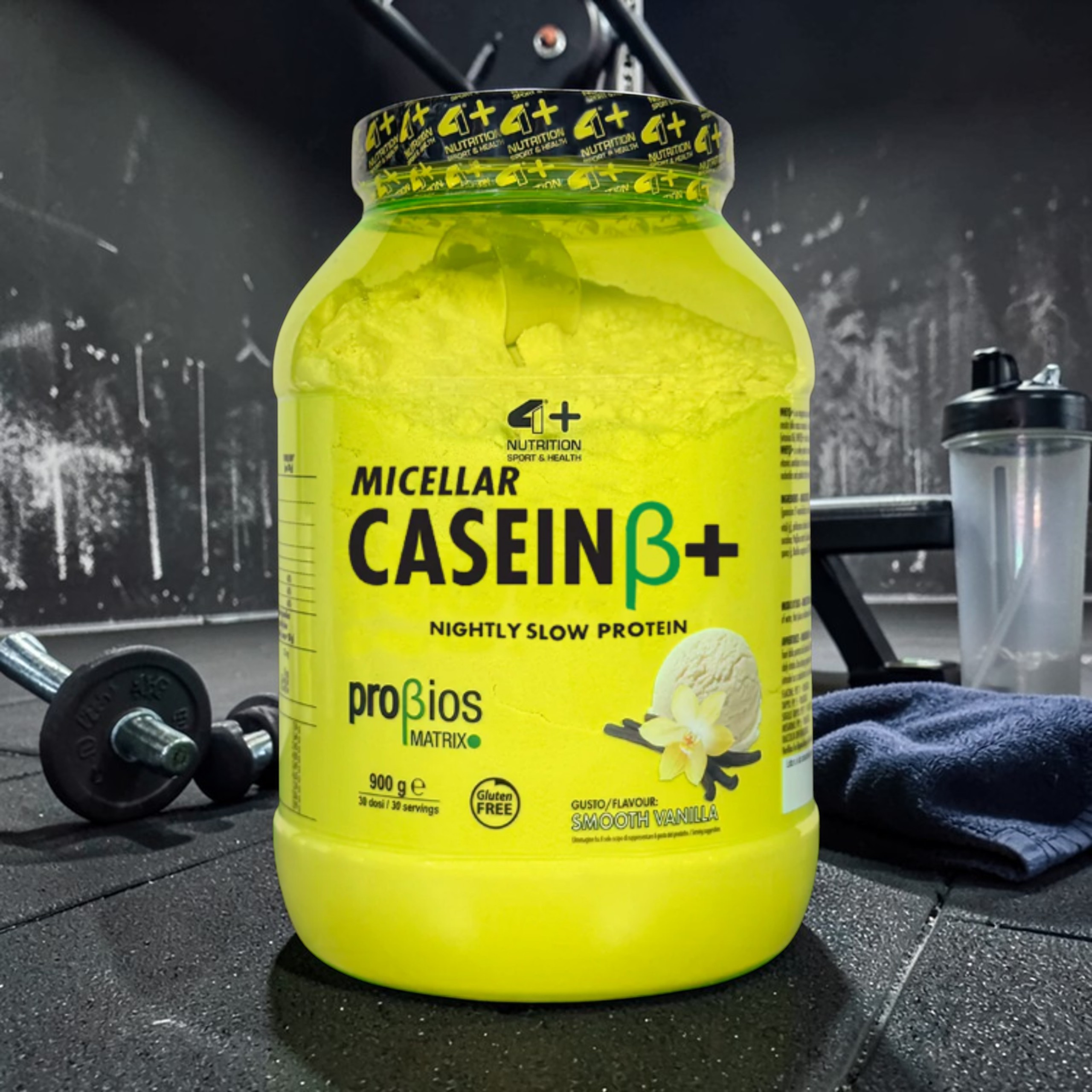 4+ NUTRITION - Micellar Casein+ - 900g - Smooth Vanilla
