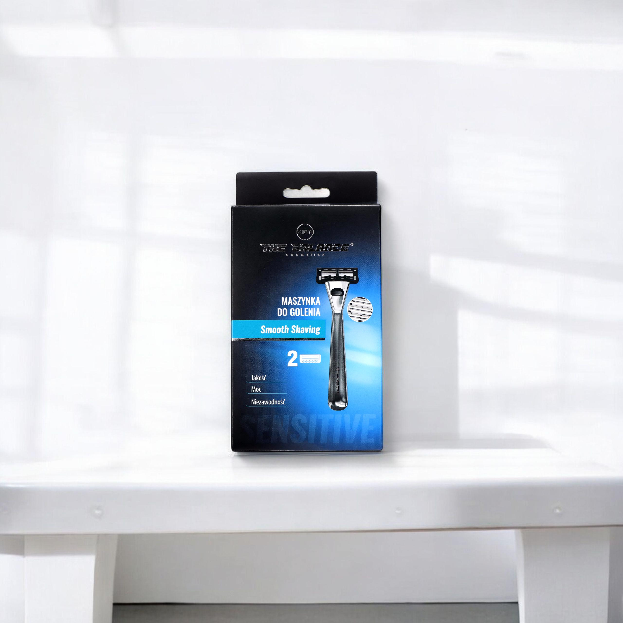 THE BALANCE COSMETICS - Maszynka do golenia + 2 Wkłady Smooth Shaving - 1szt