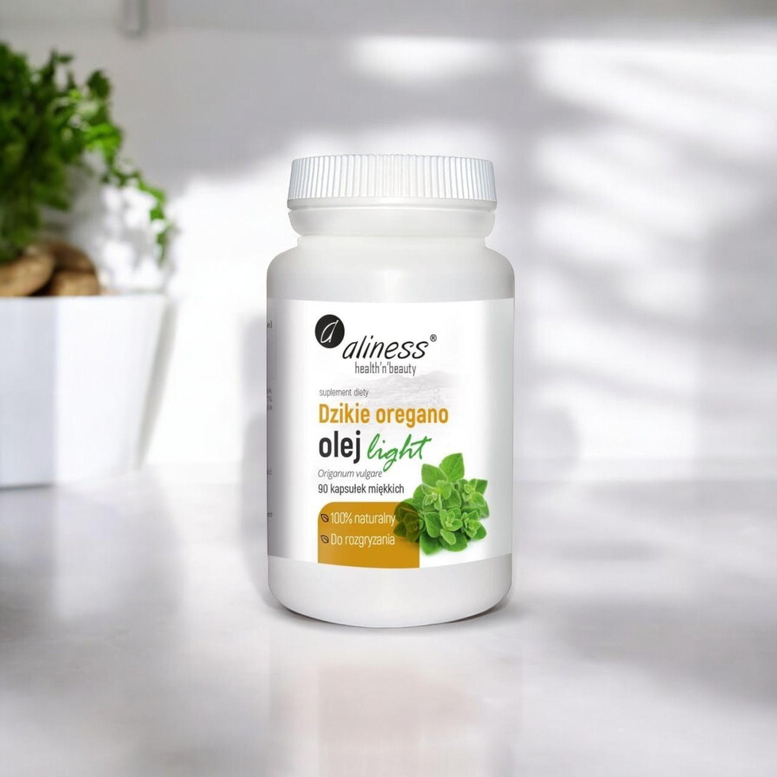 ALINESS - Dzikie Oregano Olej Light 100% Natural - 90caps.
