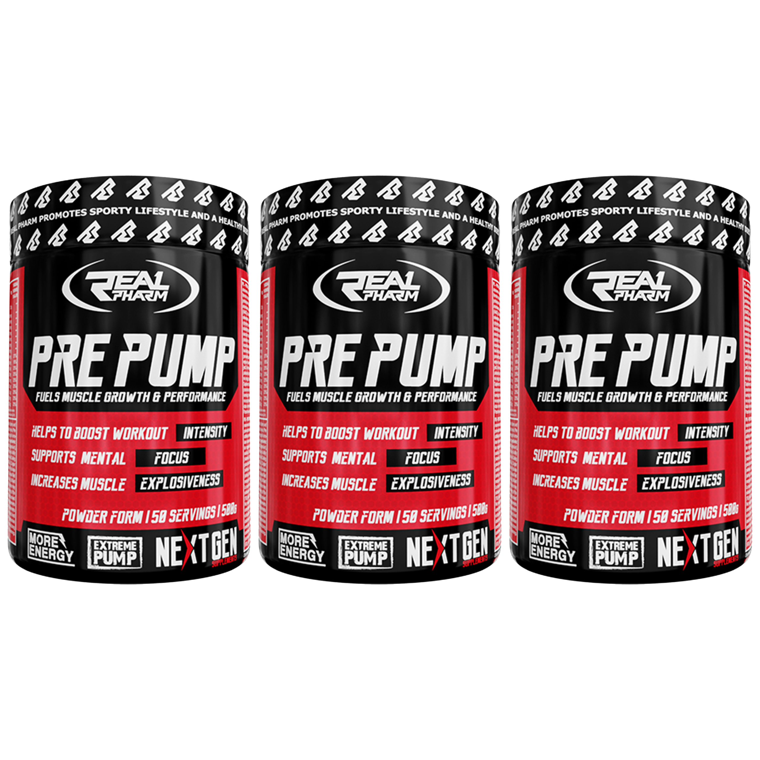 REAL PHARM Pre Pump - 3x 500g