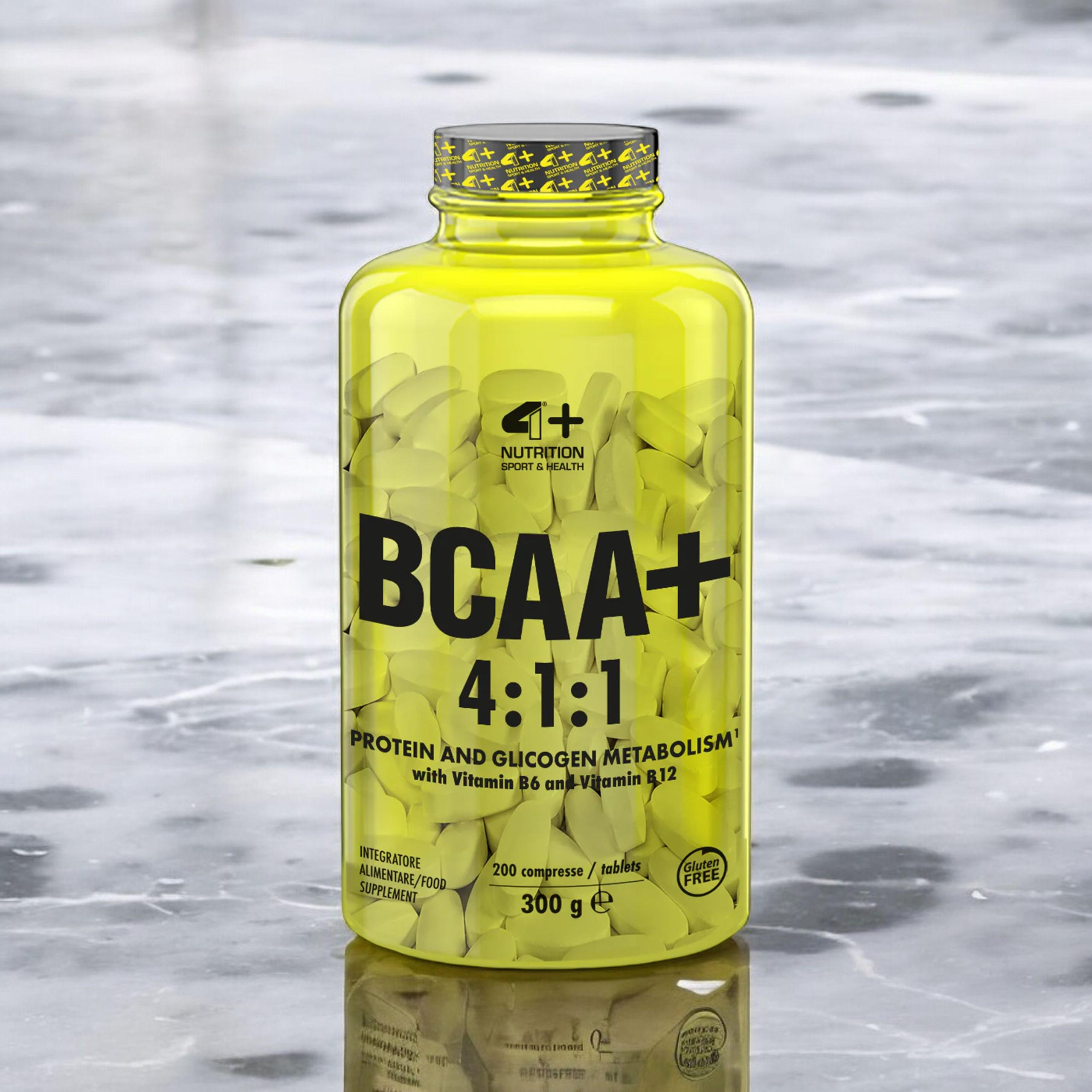 4+ NUTRITION BCAA+ 4:1:1 - 200tabs.