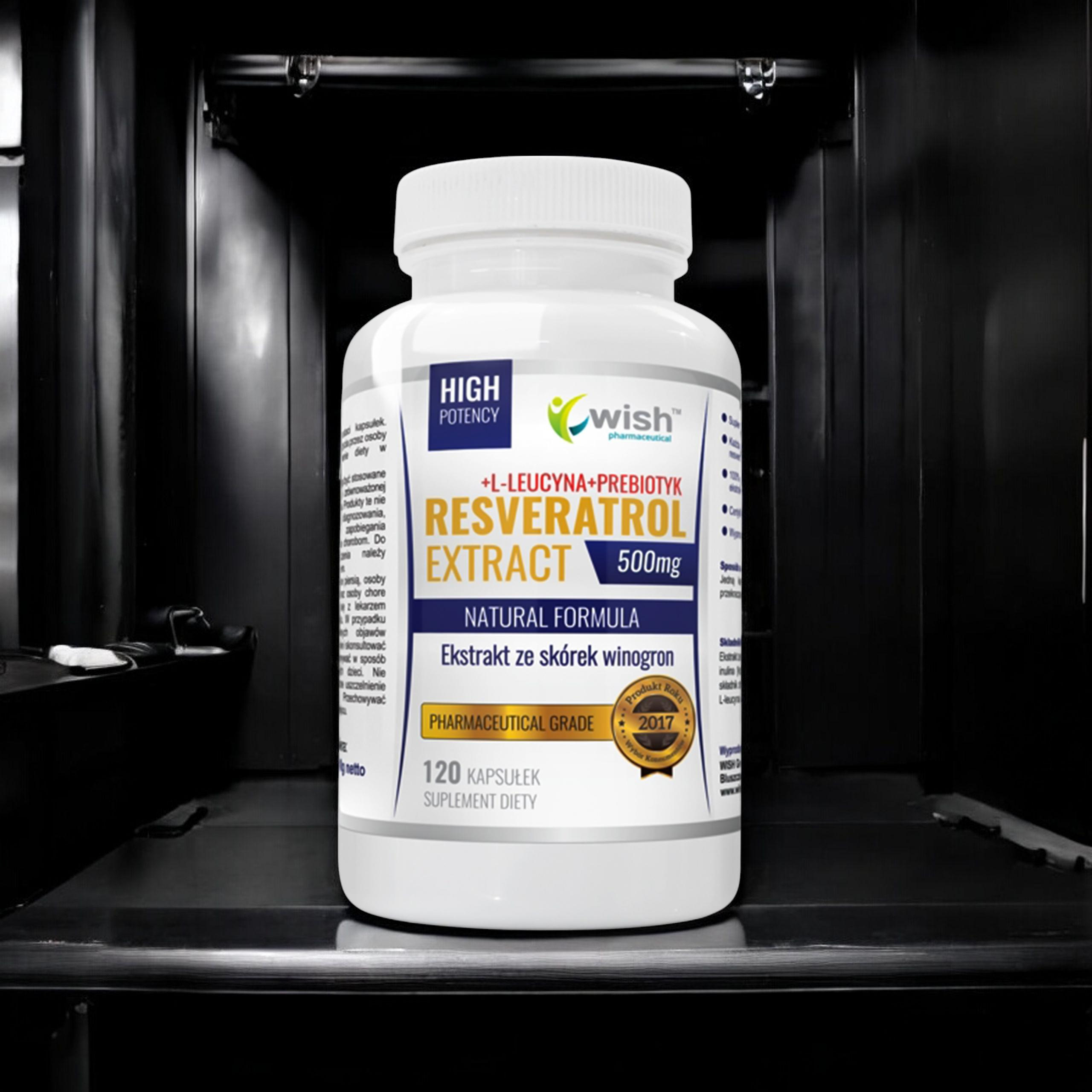 WISH Pharmaceutical Resveratrol Extract 500mg - 2x 120caps