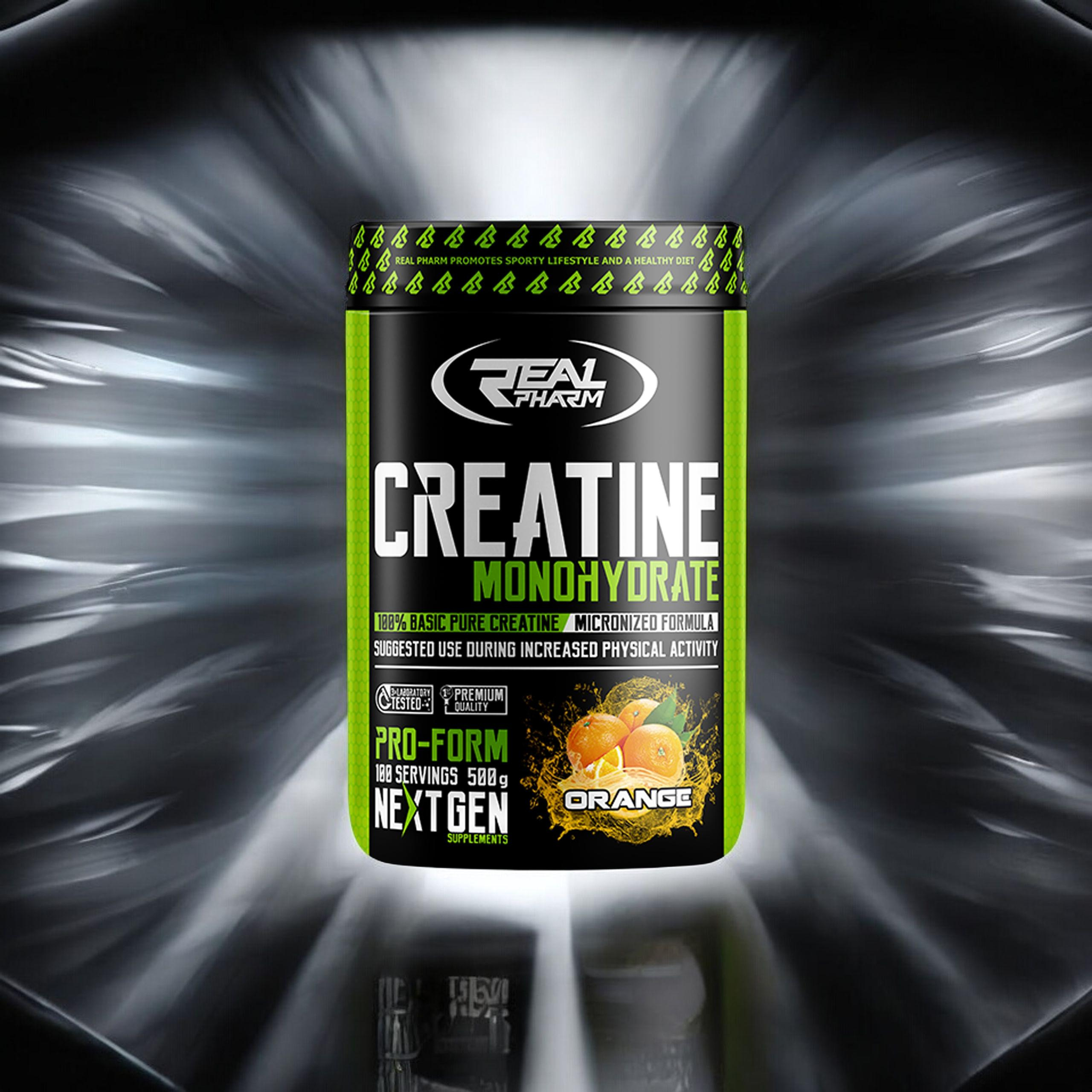 REAL PHARM Creatine Monohydrate - 3x 500g