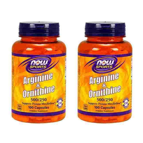 NOW Arginine & Ornithine - 2x 100caps
