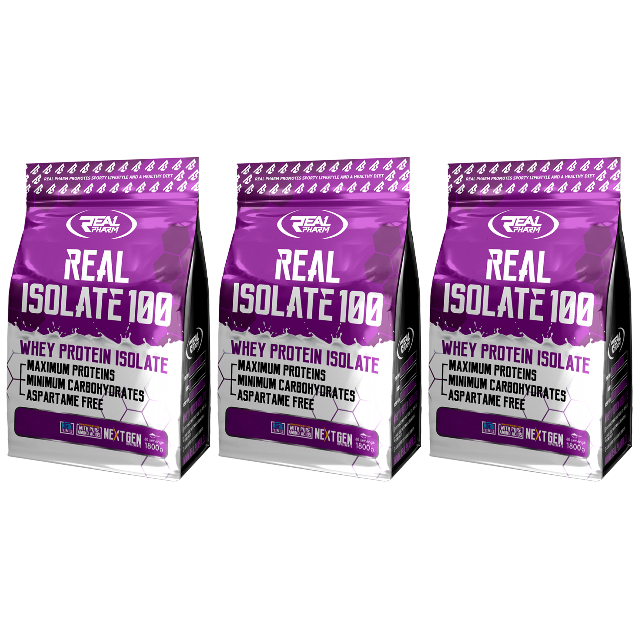 REAL PHARM Real Isolate - 3x 1800g